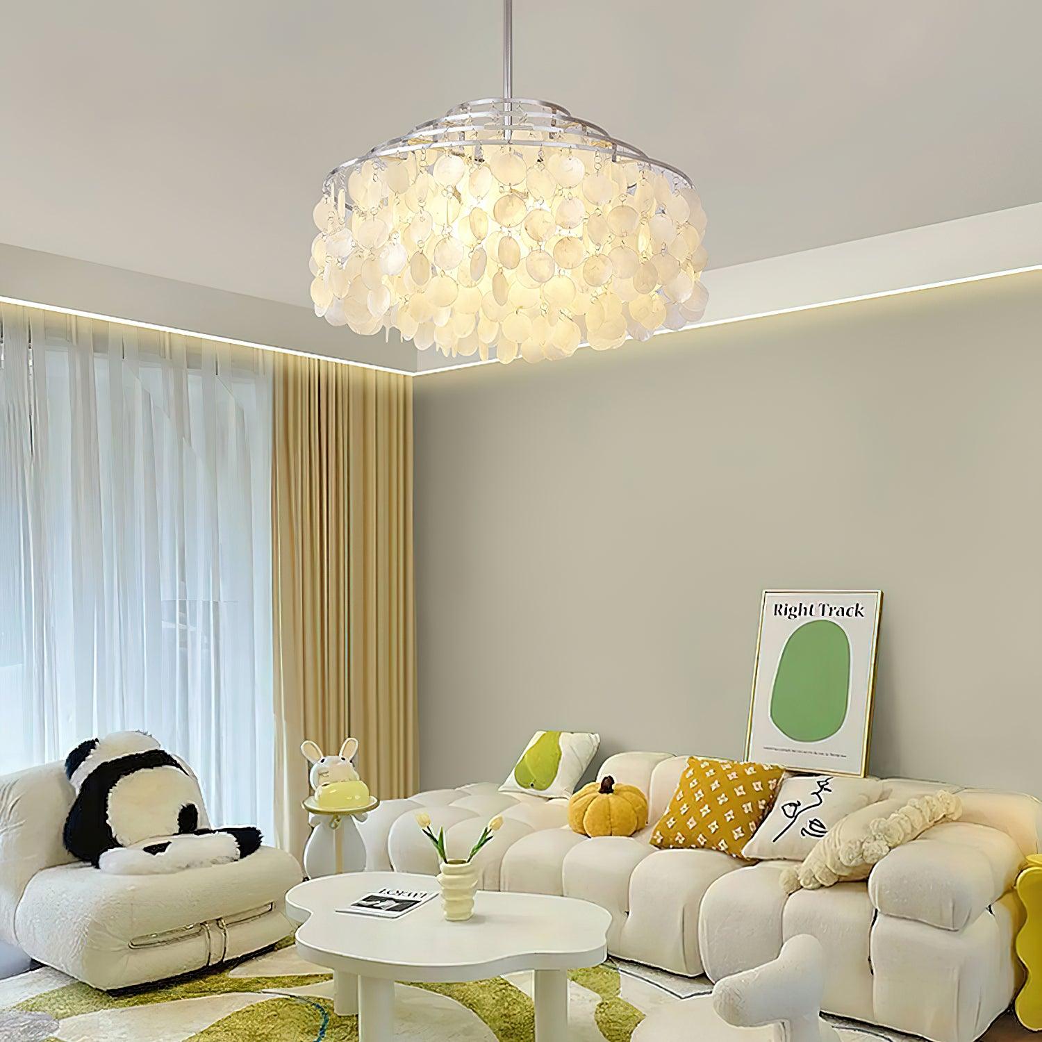 Round Shell Chandelier B - Lumpaz
