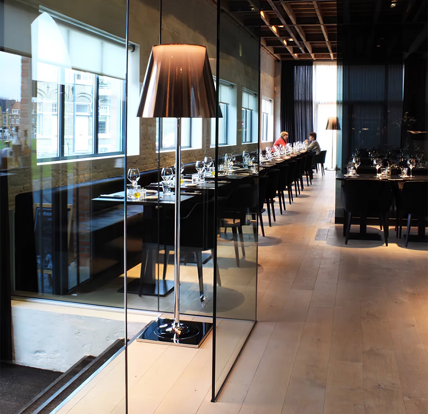 Chrome Prism Floor Lamp - Lumpaz