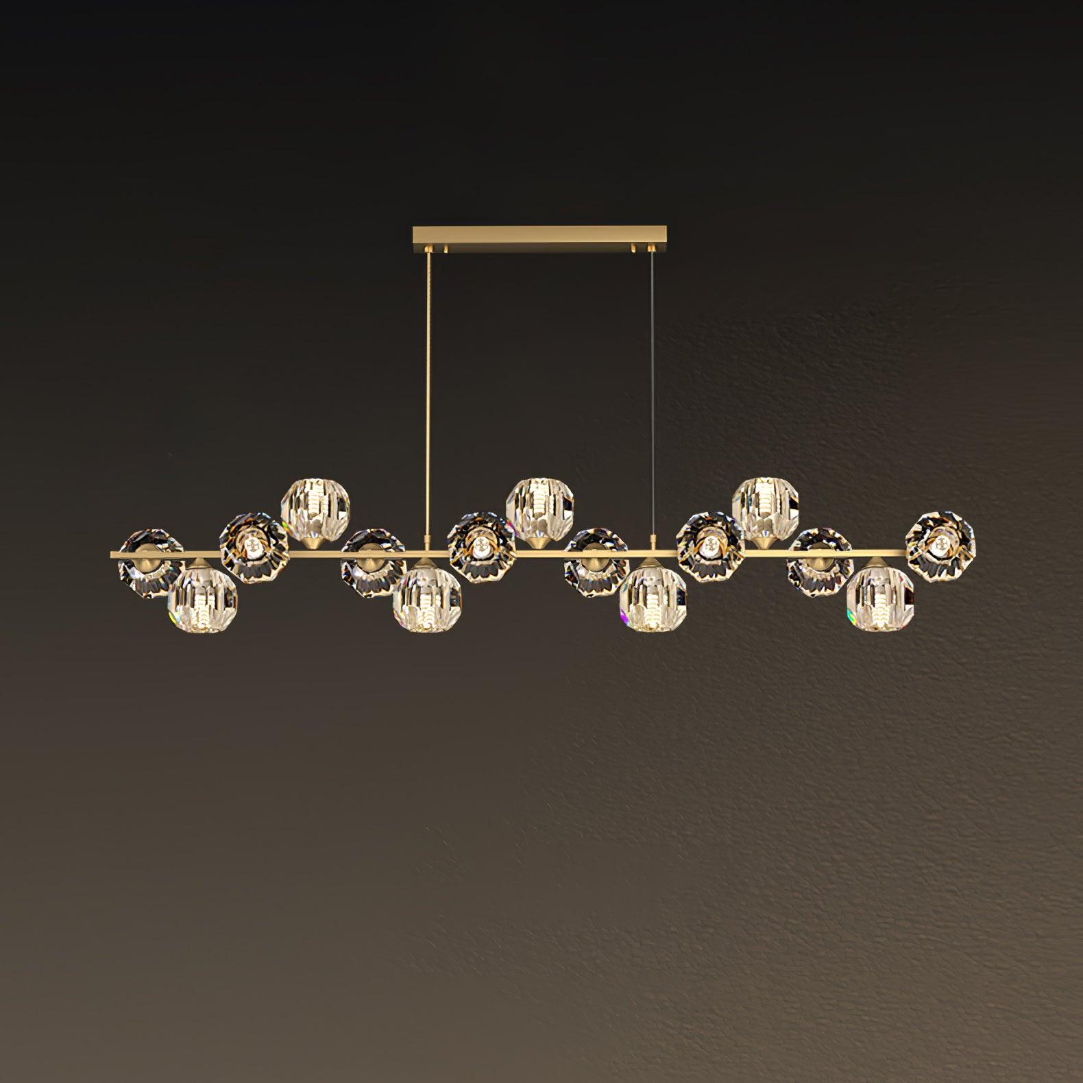Crystal Glass Ball Chandelier - Lumpaz