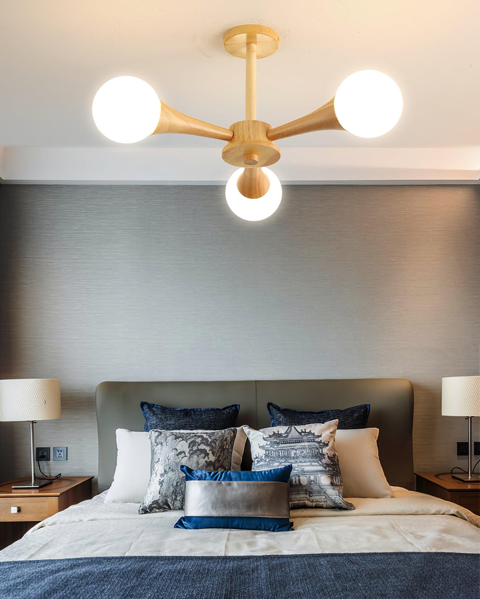 Wooden Nera Chandelier - Lumpaz