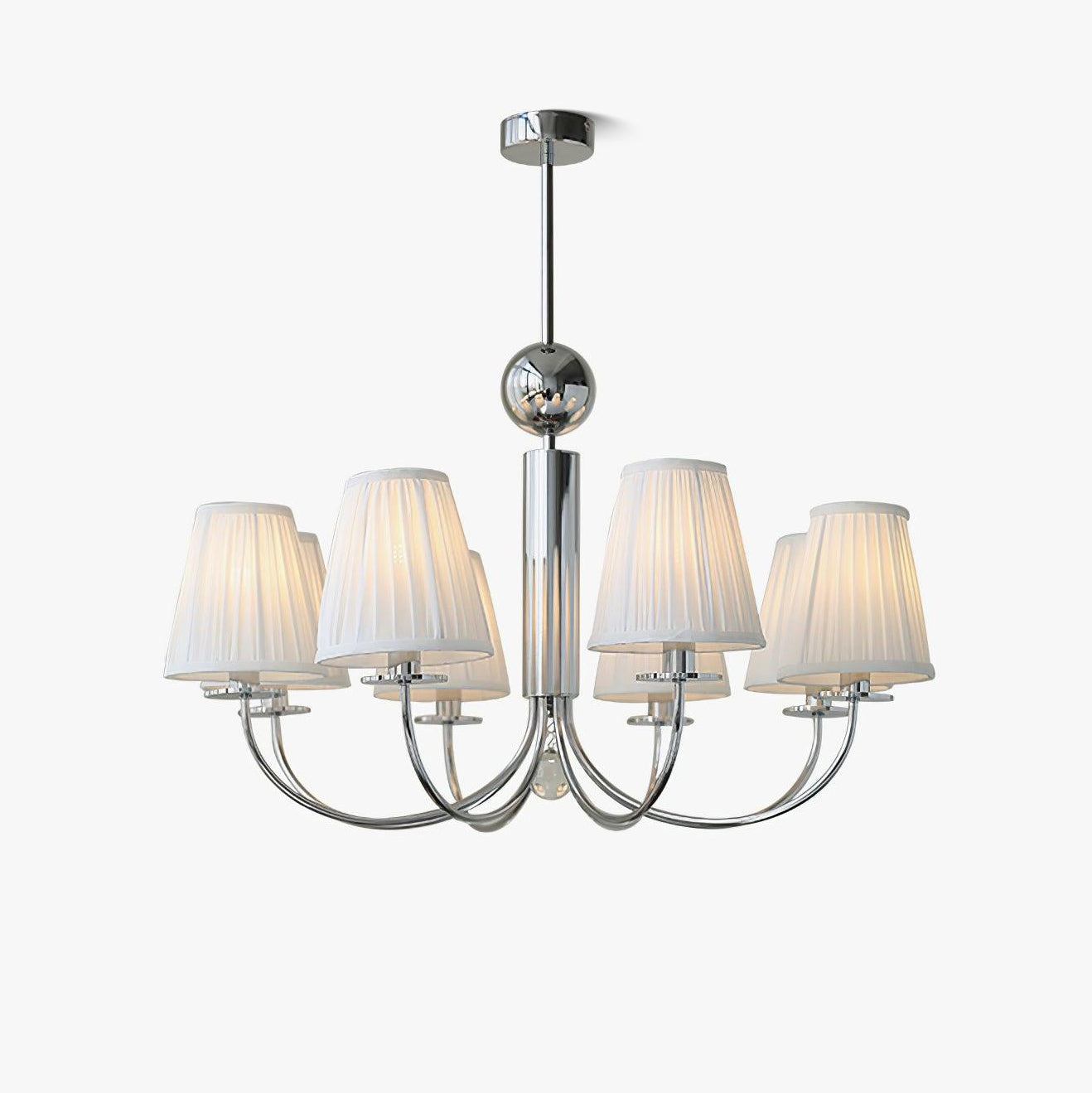 Simplicity Chrome Chandelier - Lumpaz