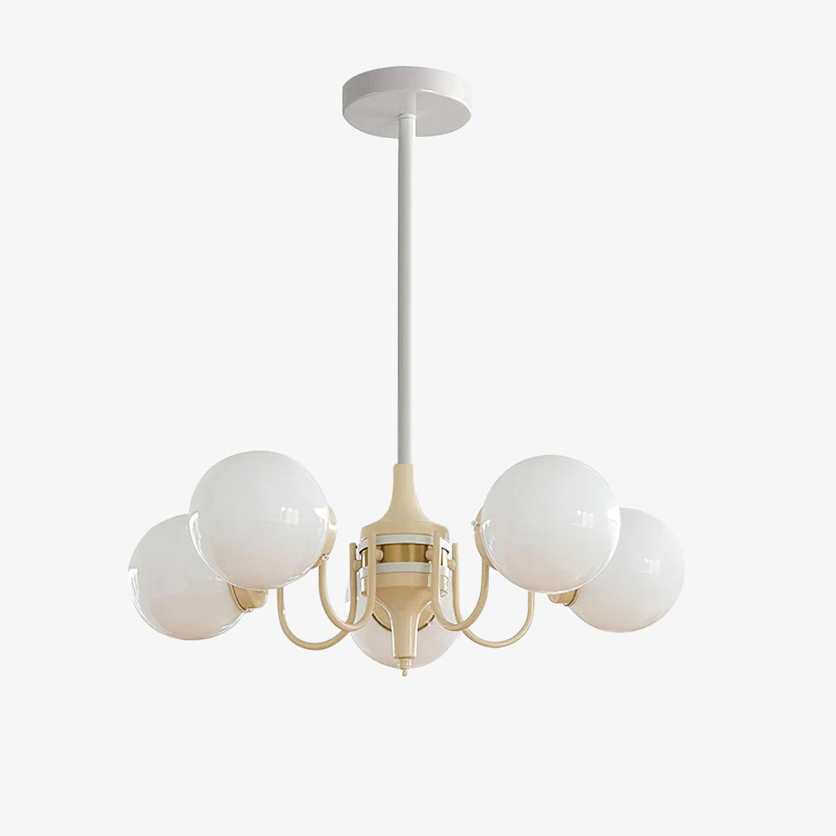 Cream Ball Chandelier - Lumpaz