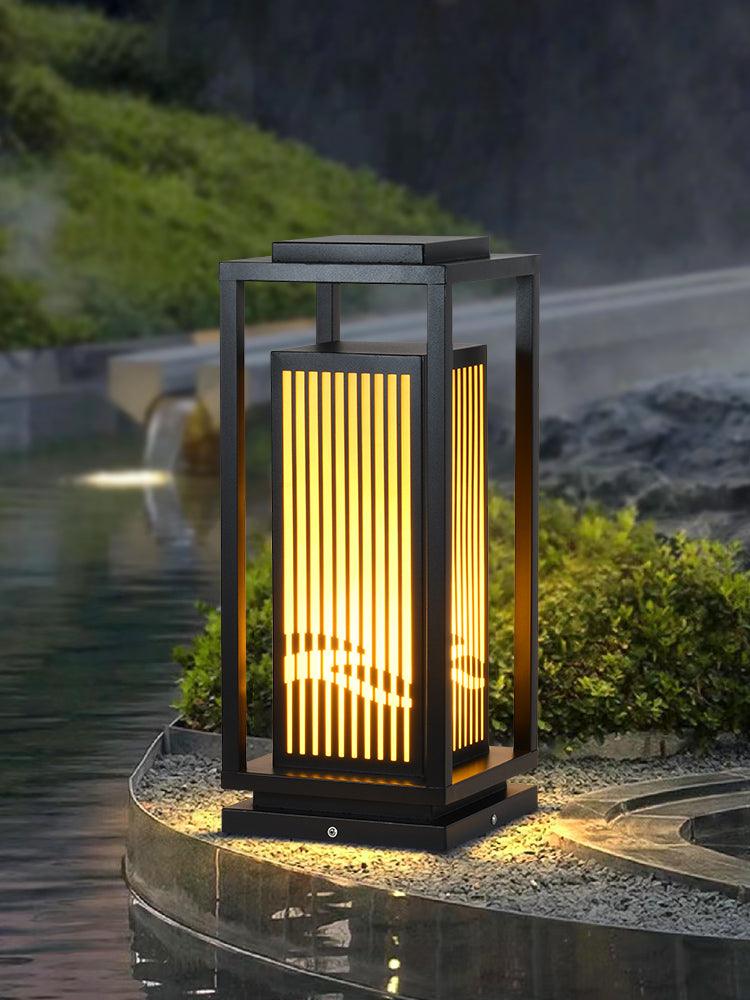 Modern Square Cage Garden Light - Lumpaz