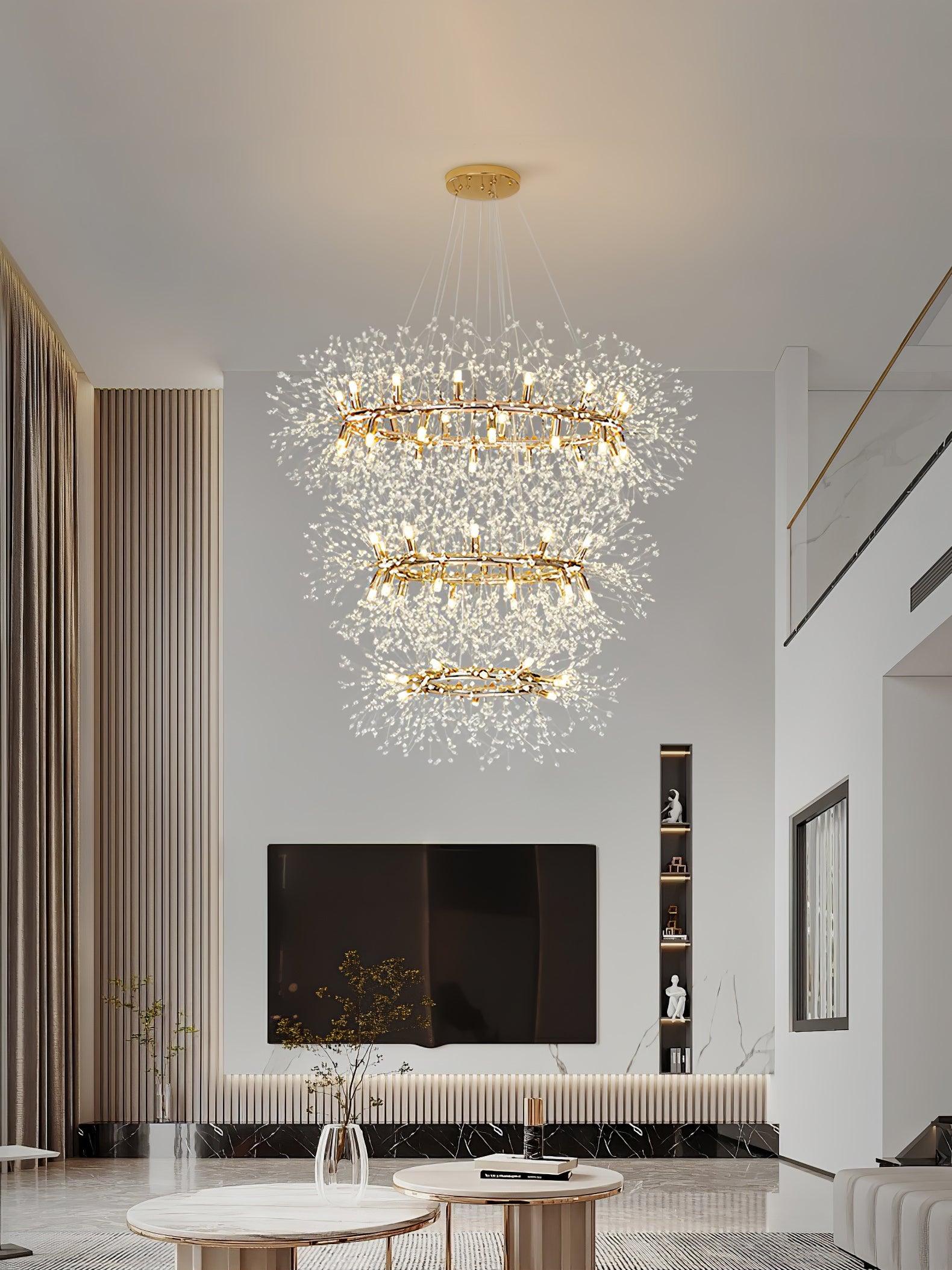 Dandelion Round Chandelier - Lumpaz
