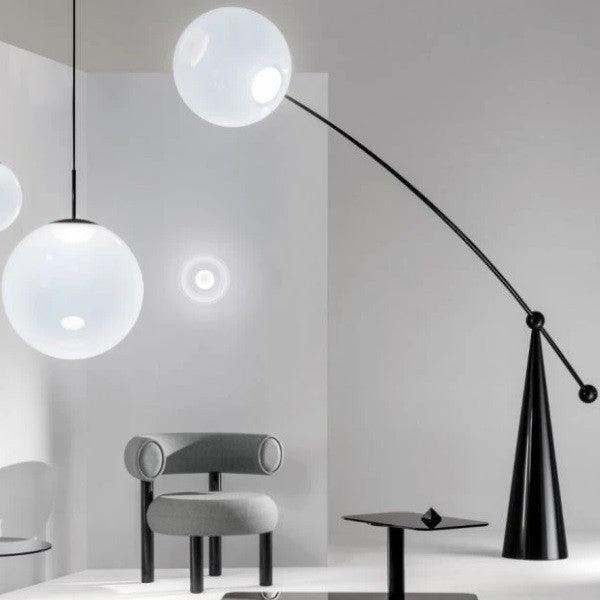 Opal Arc Floor Lamp - Lumpaz