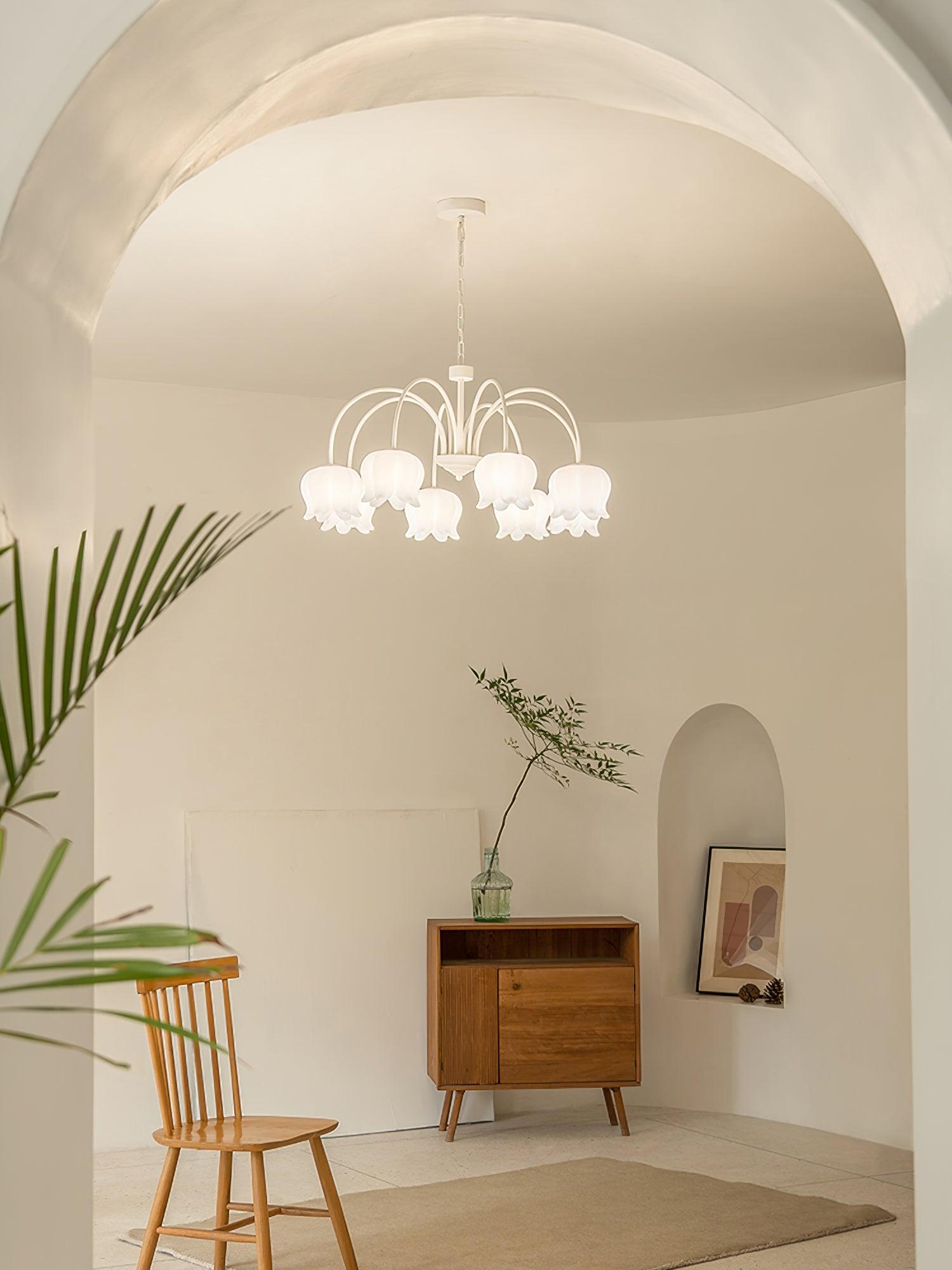 Curved Arm Bell Chandelier - Lumpaz