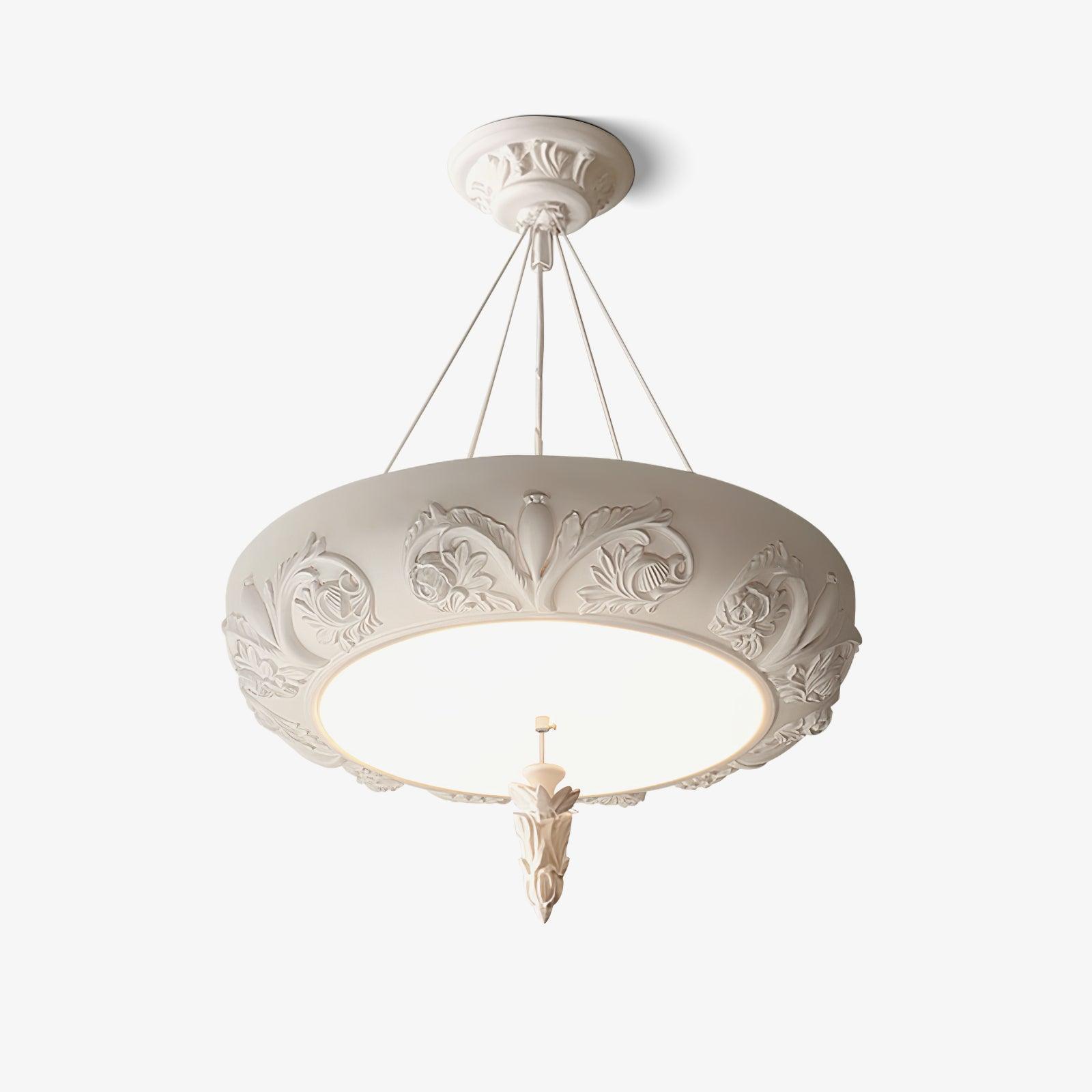Artistic Carved Plaster Chandelier - Lumpaz