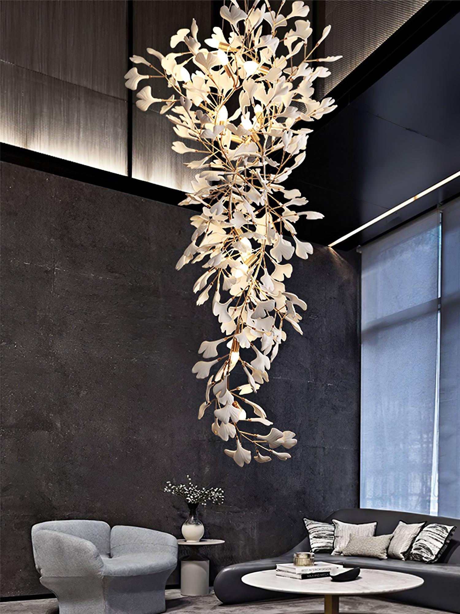 Gingko Long Branch Chandelier - Lumpaz