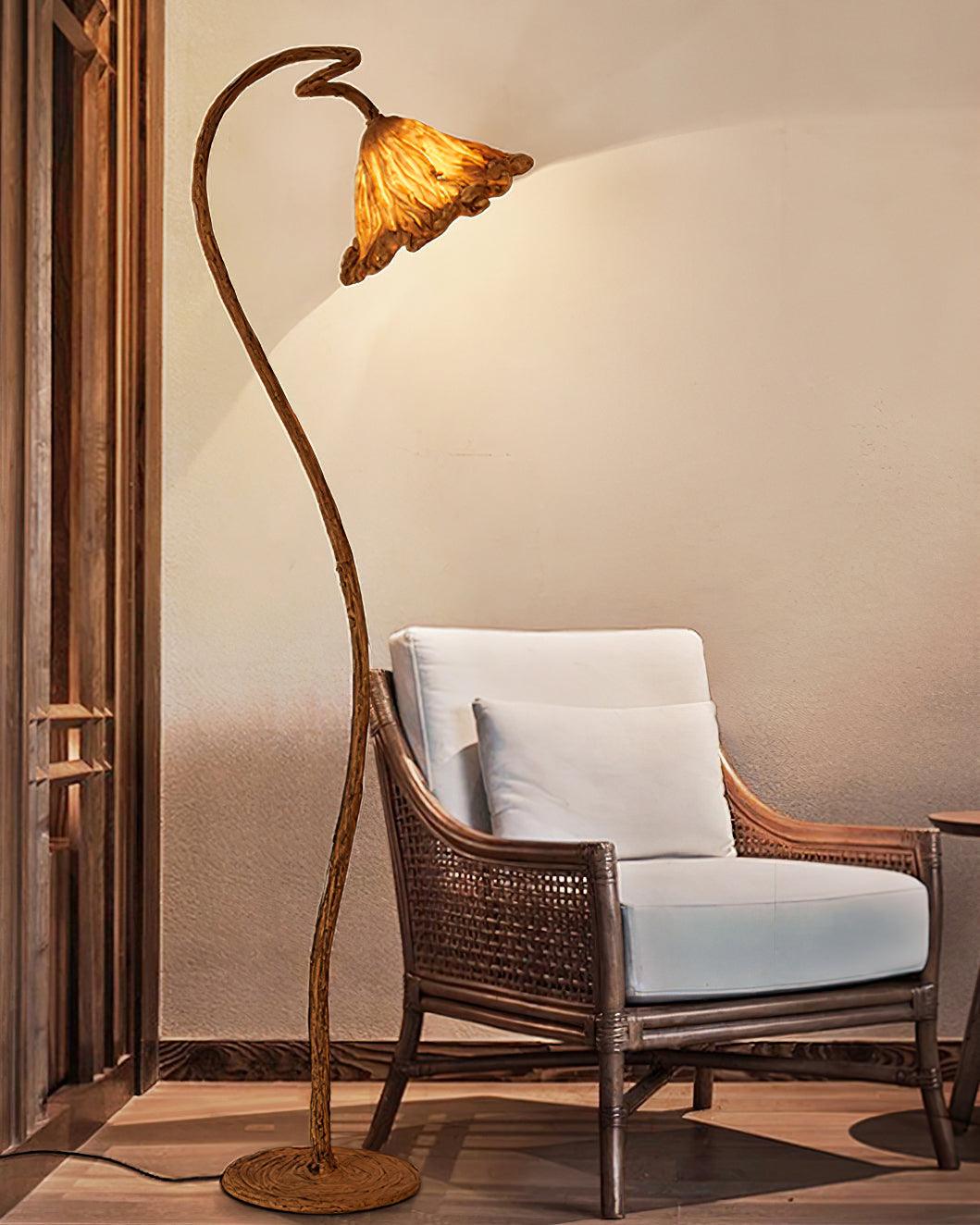 Artistic Lotus Leaf Floor Lamp - Lumpaz