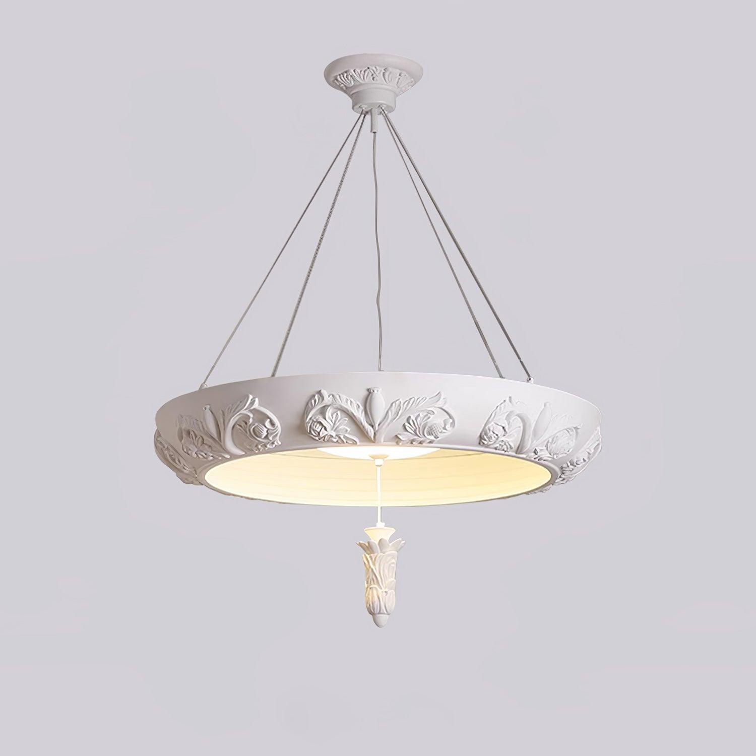 Artistic Carved Plaster Chandelier - Lumpaz