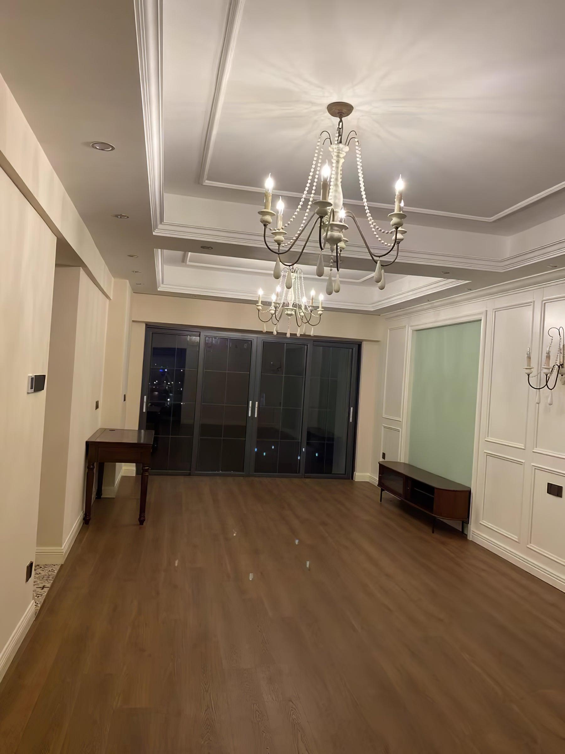 Candle Style Beaded Chandelier - Lumpaz