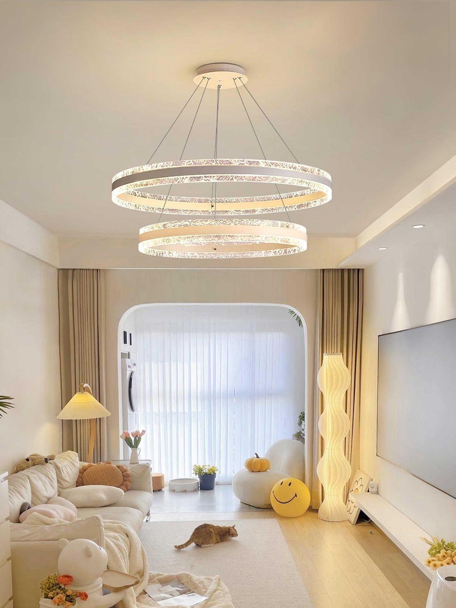 Modern Circle LED Chandelier - Lumpaz