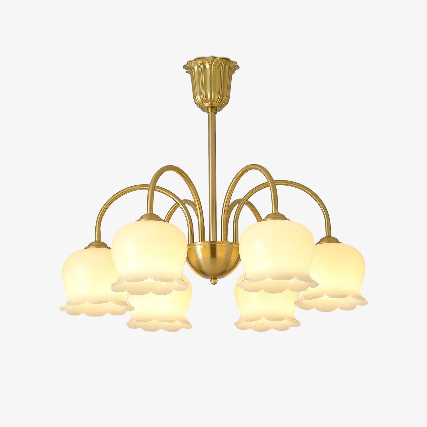 Orchids Brass Chandelier - Lumpaz