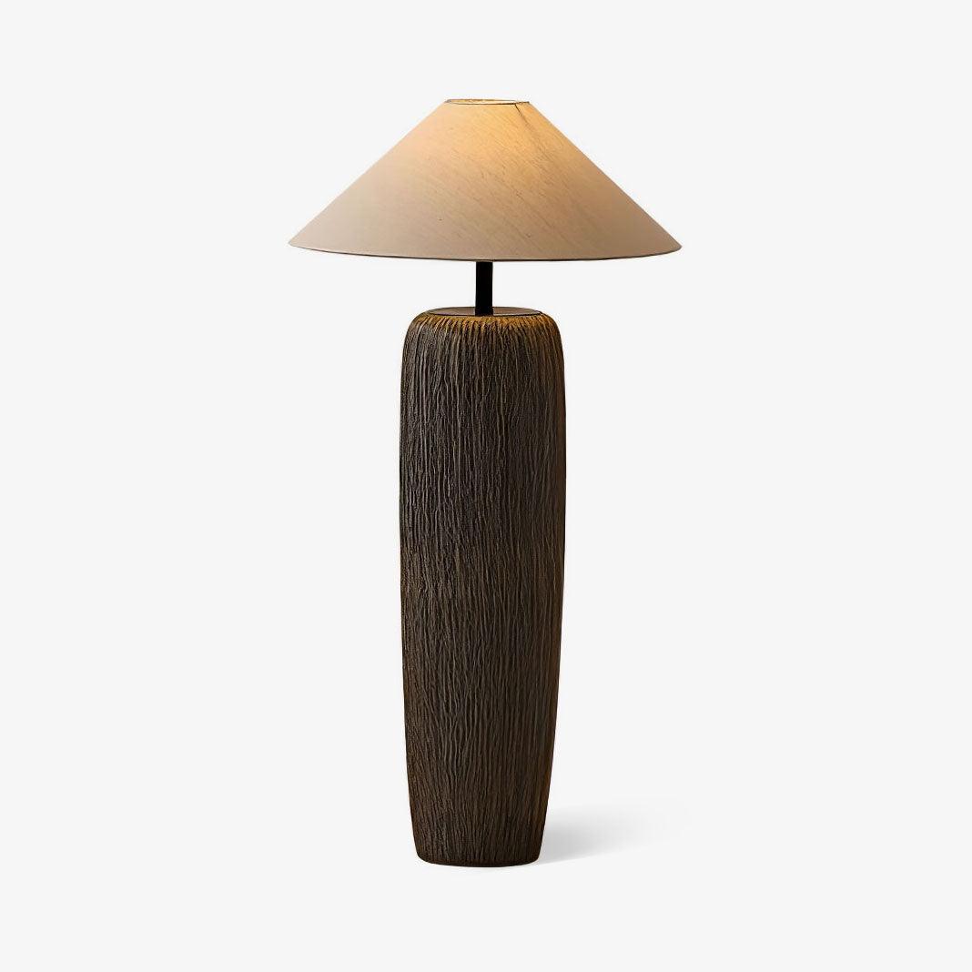 Weathered Wood Grain Floor Lamp - Lumpaz
