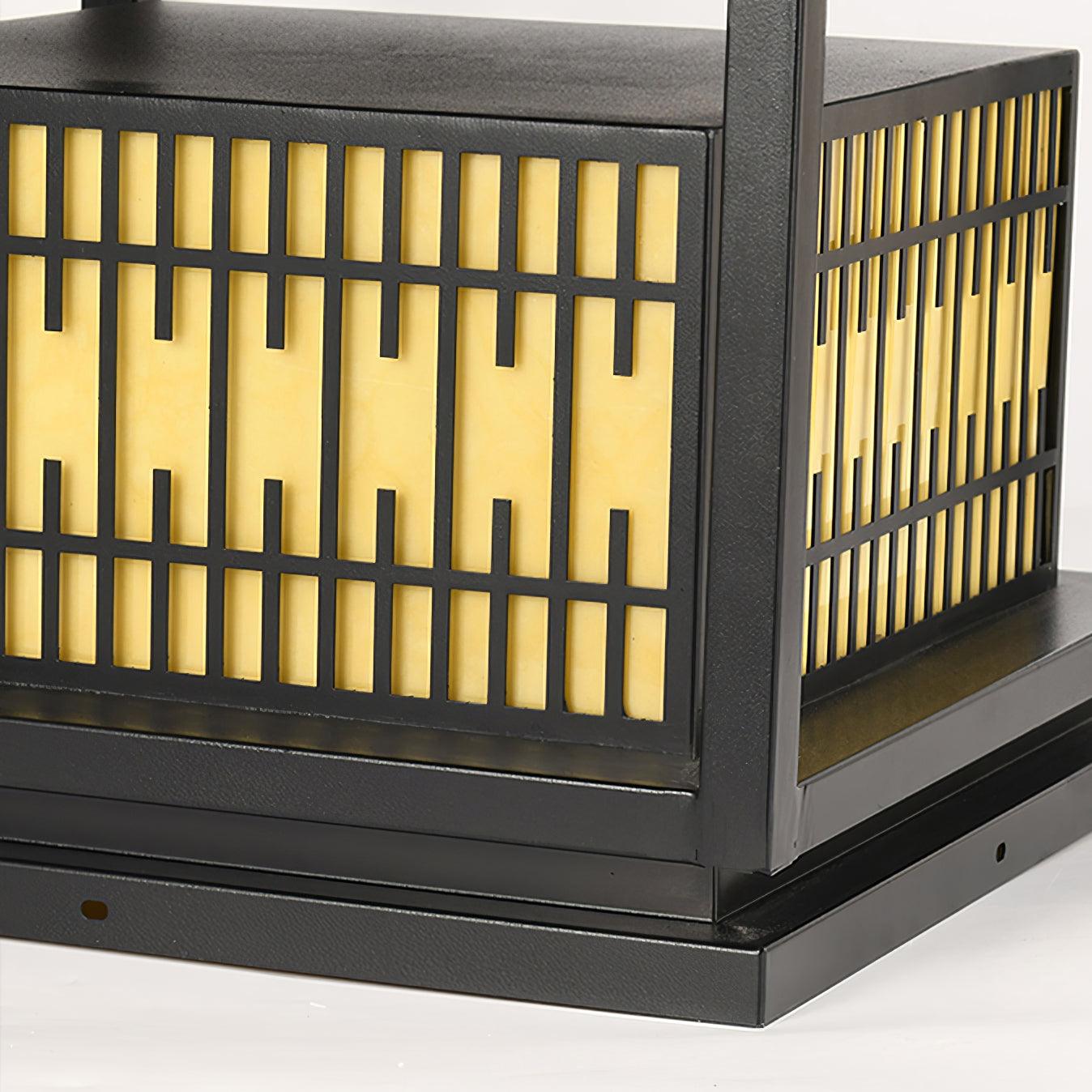 Window Grille Outdoor Post Light - Lumpaz