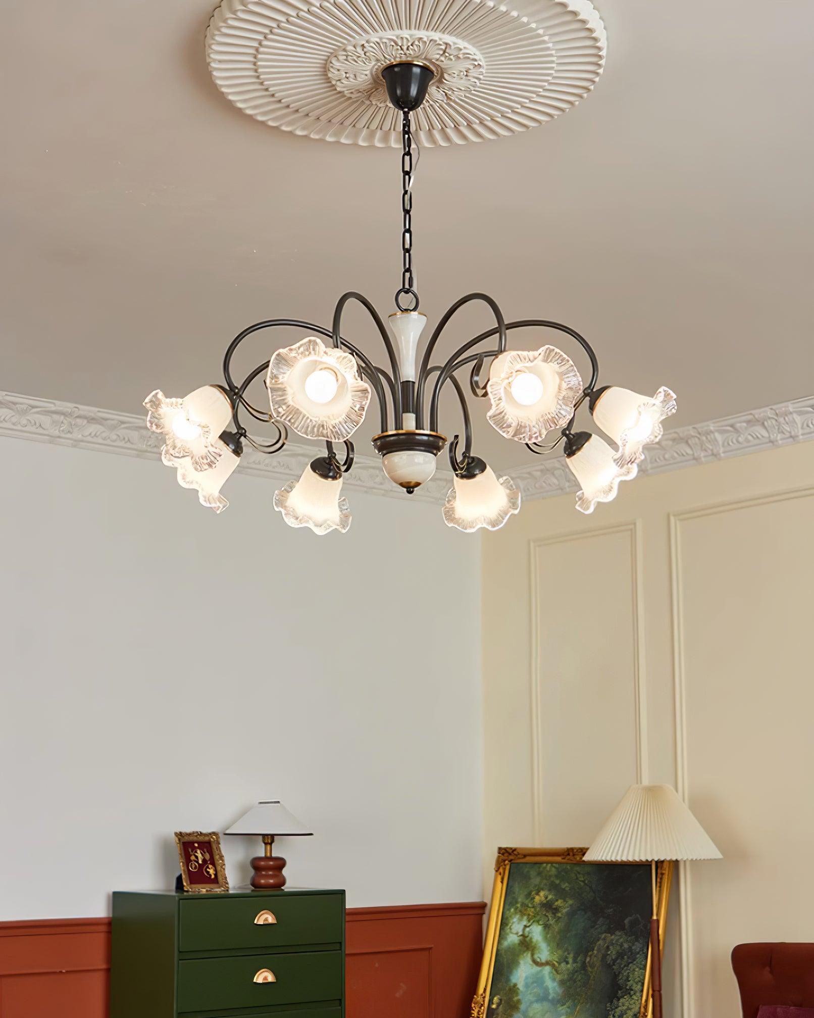 Luce Black Chandelier - Lumpaz