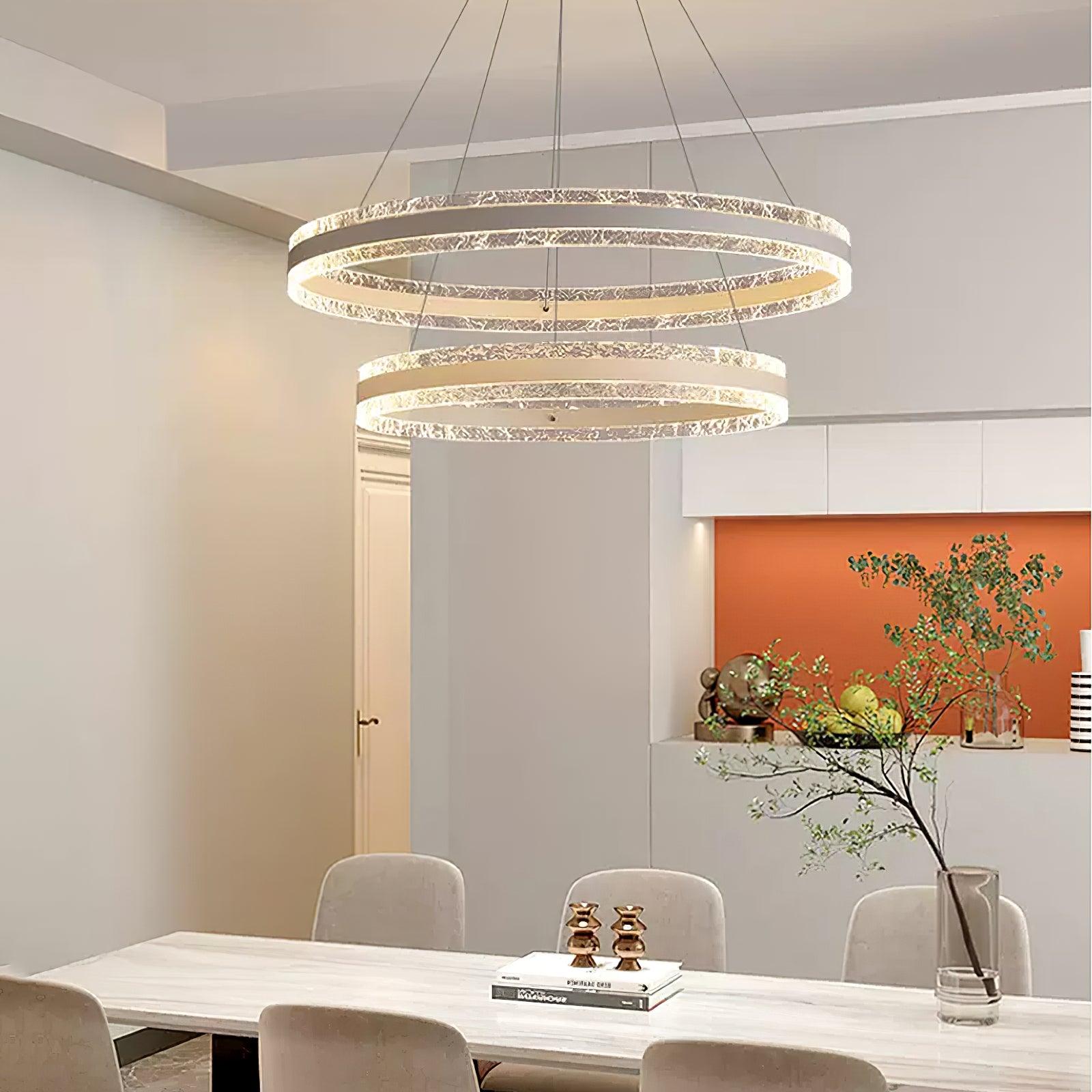 Modern Circle LED Chandelier - Lumpaz