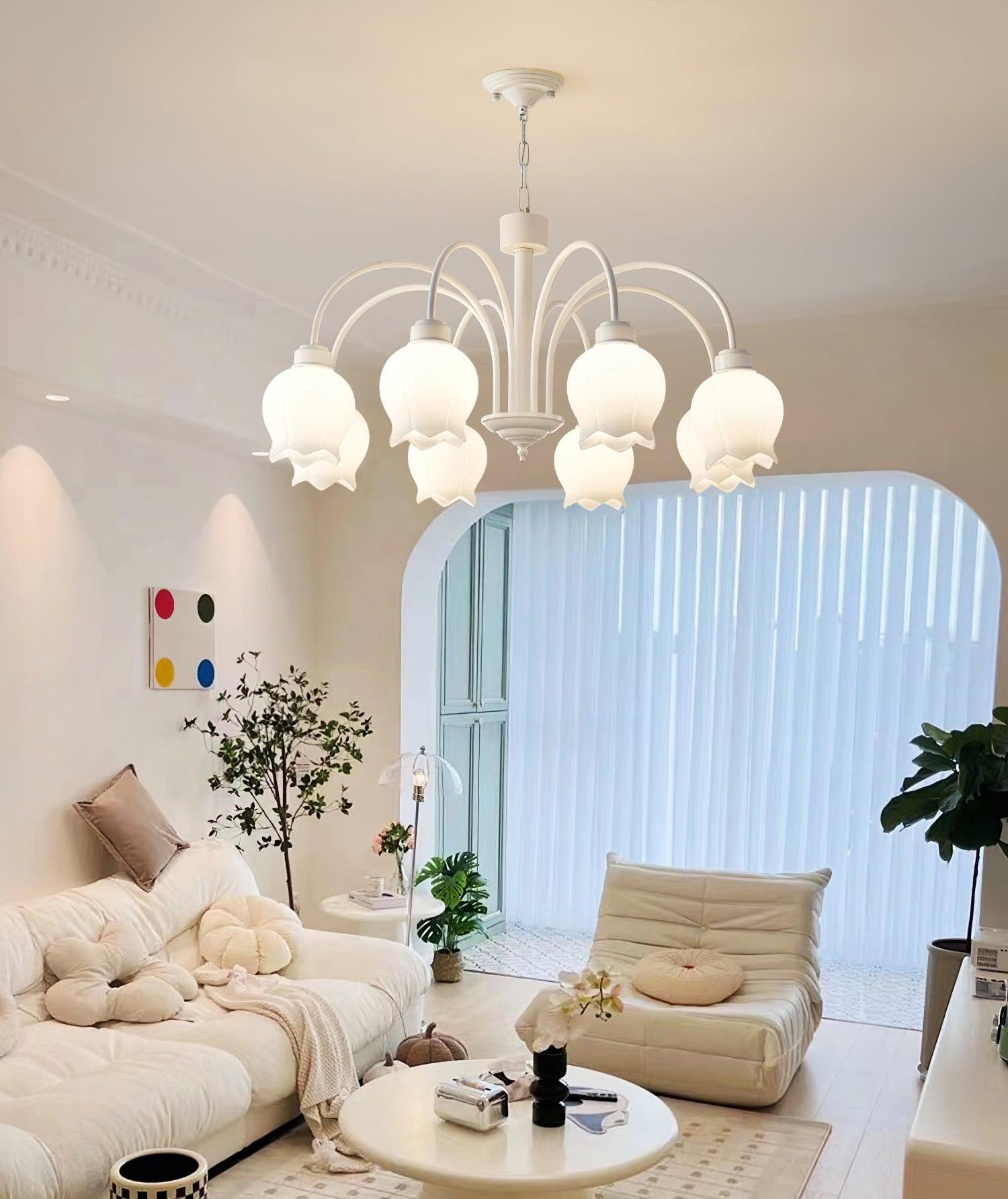 Curved Arm Bell Chandelier - Lumpaz