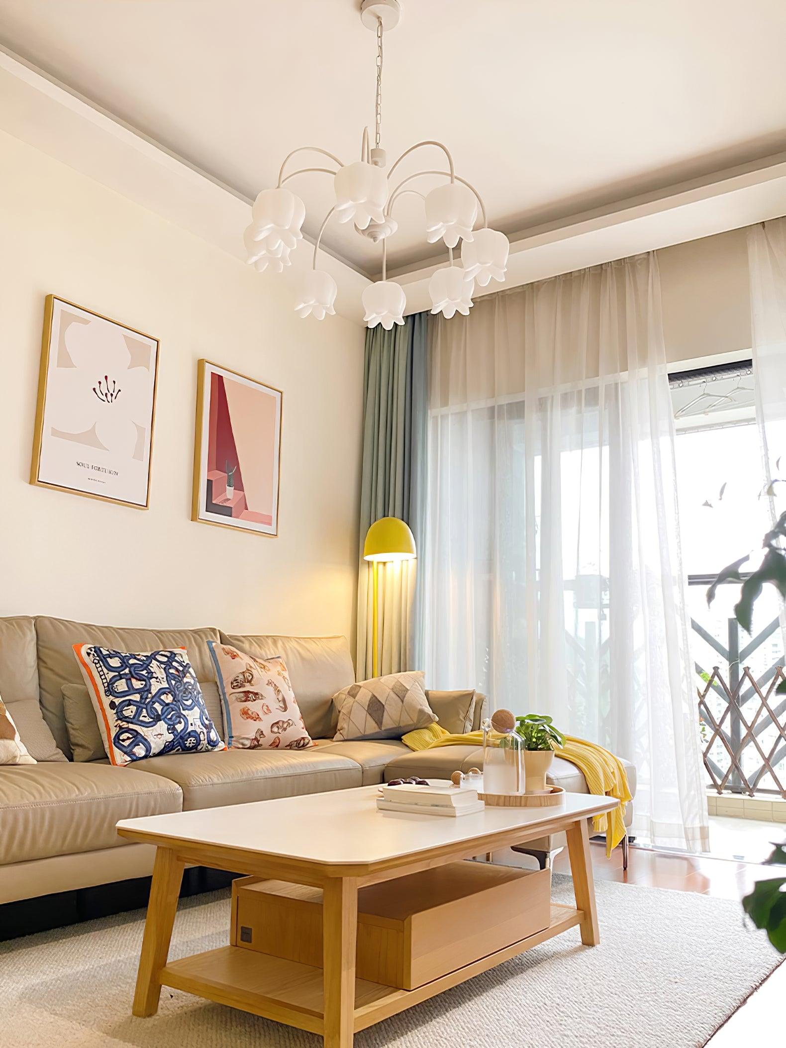 Curved Arm Bell Chandelier - Lumpaz
