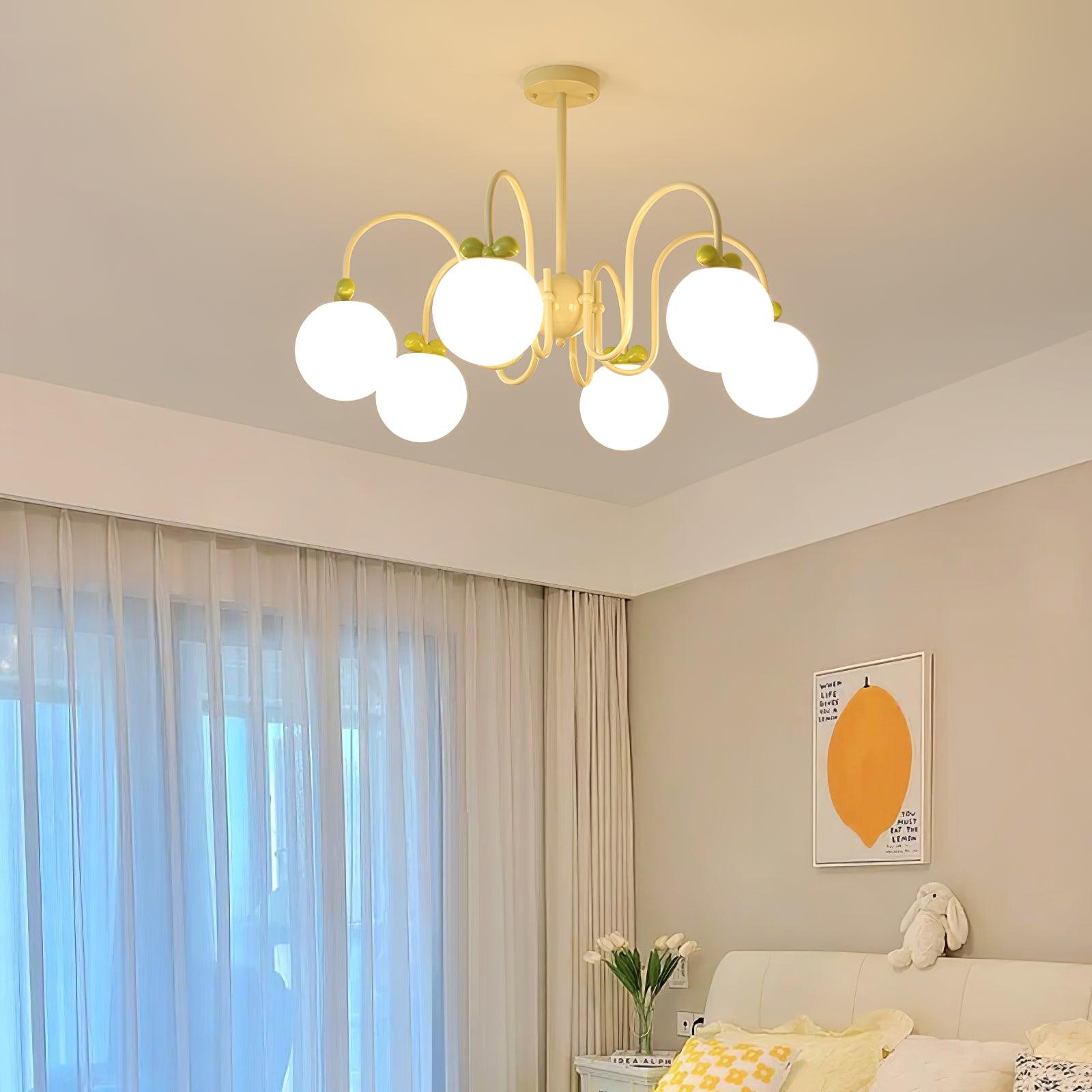 Cream Cherry Chandelier - Lumpaz