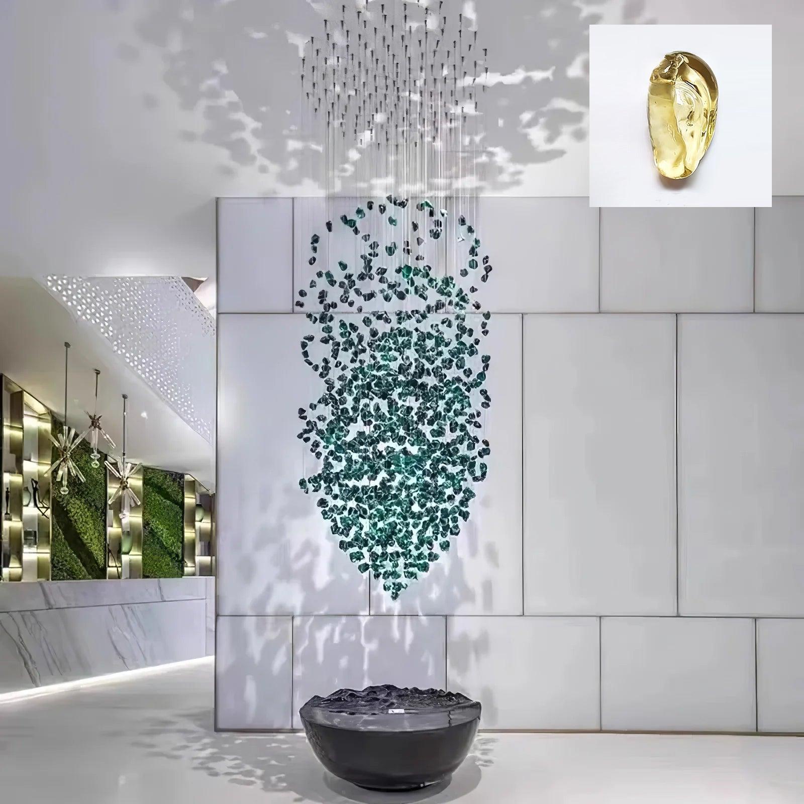 Multicolor Crystal Stone Chandelier - Lumpaz