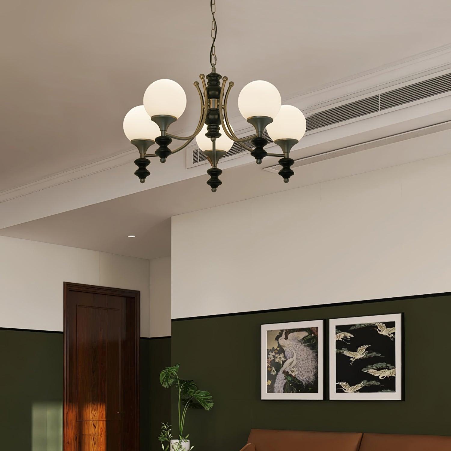 Tina Wooden Chandelier - Lumpaz