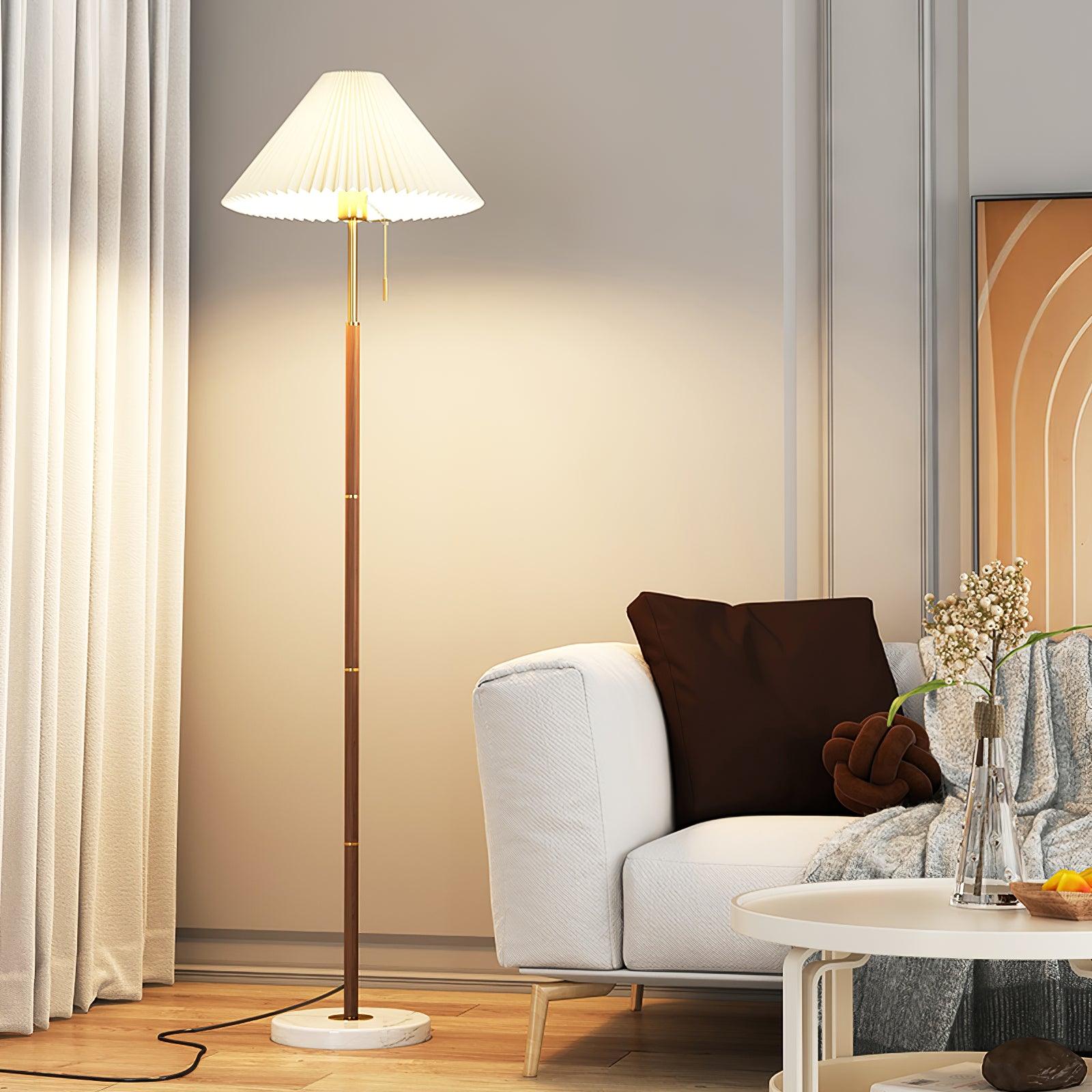 Vintage Pleated Floor Lamp - Lumpaz