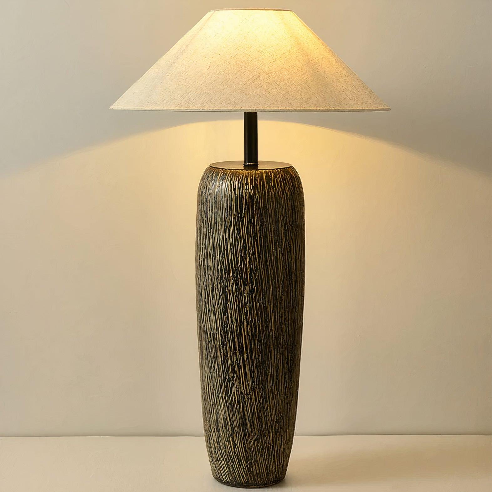 Weathered Wood Grain Floor Lamp - Lumpaz