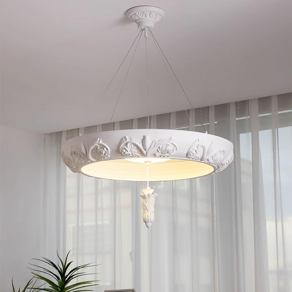 Artistic Carved Plaster Chandelier - Lumpaz