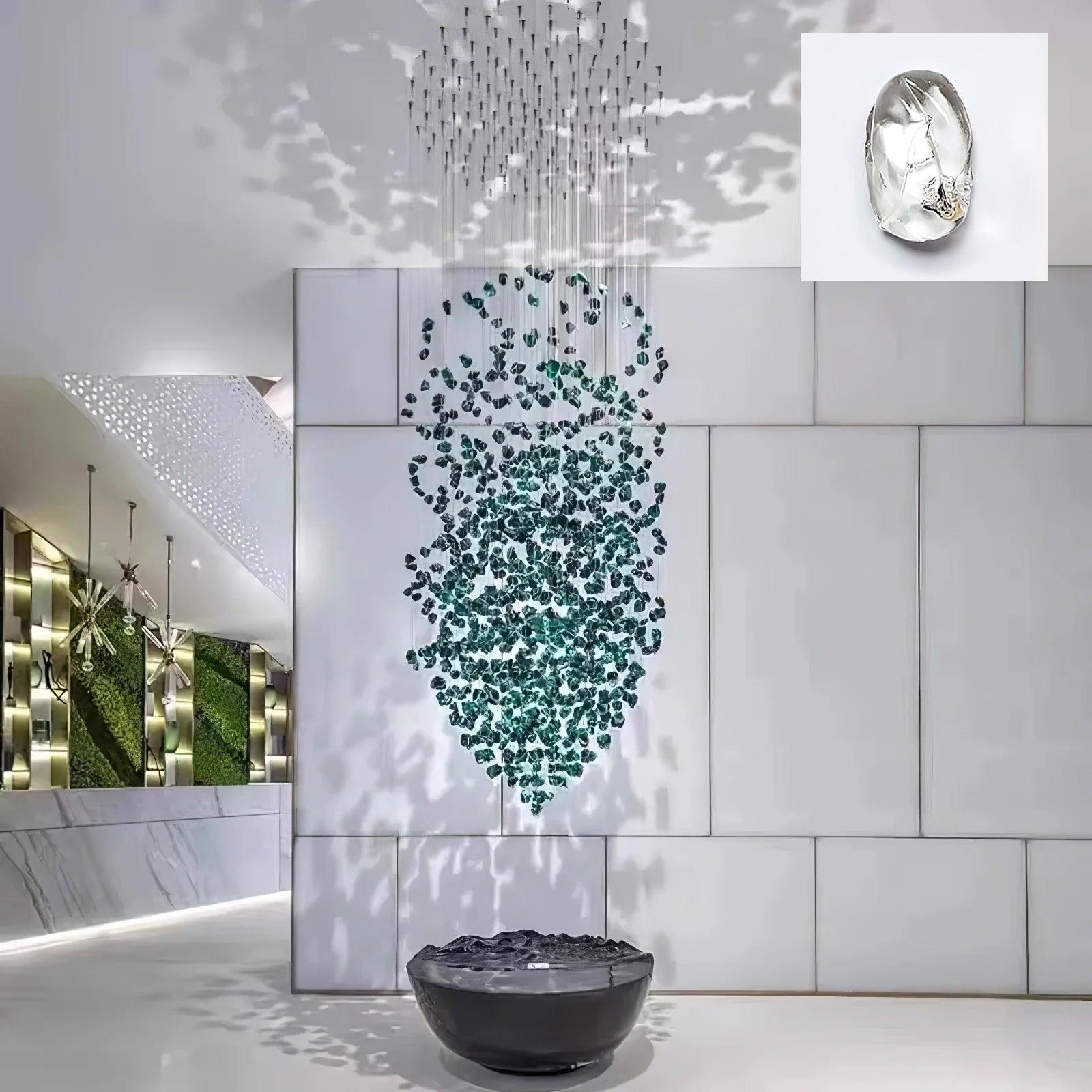 Multicolor Crystal Stone Chandelier - Lumpaz