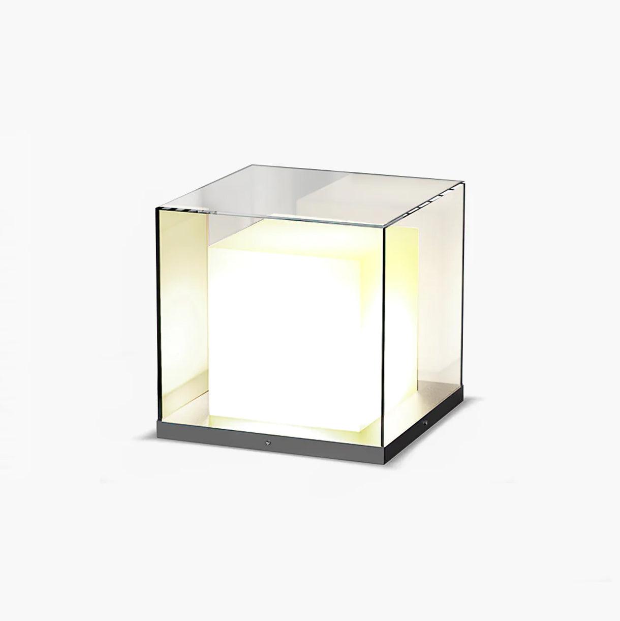 Square Box Outdoor Post Light - Lumpaz