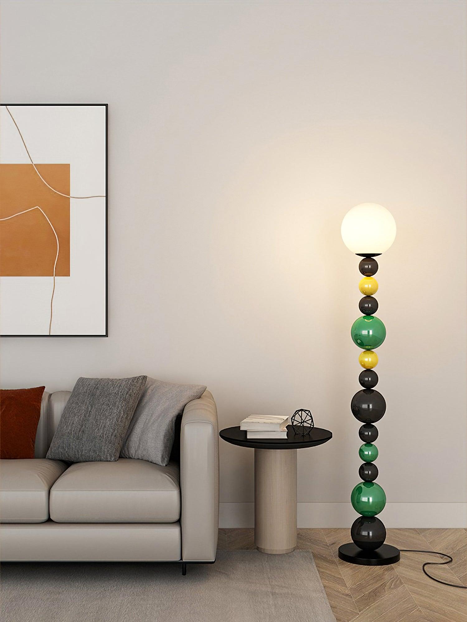 Colorful Round Ball Floor Lamp - Lumpaz