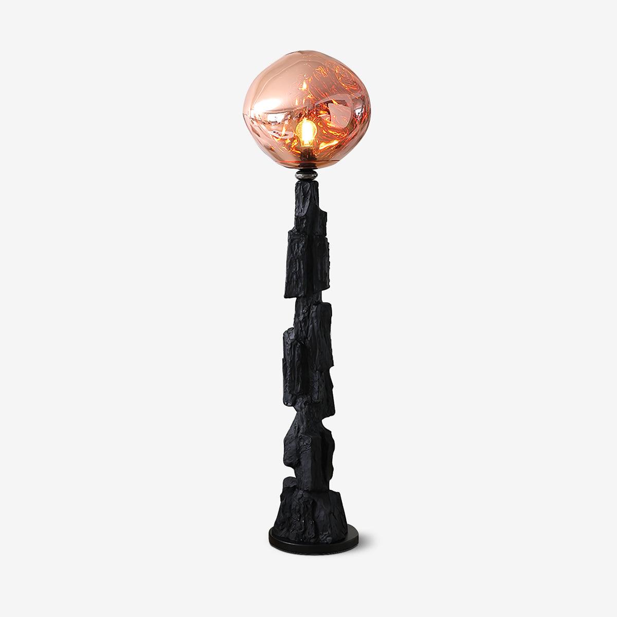 Charcoal Lava Floor Lamp - Lumpaz