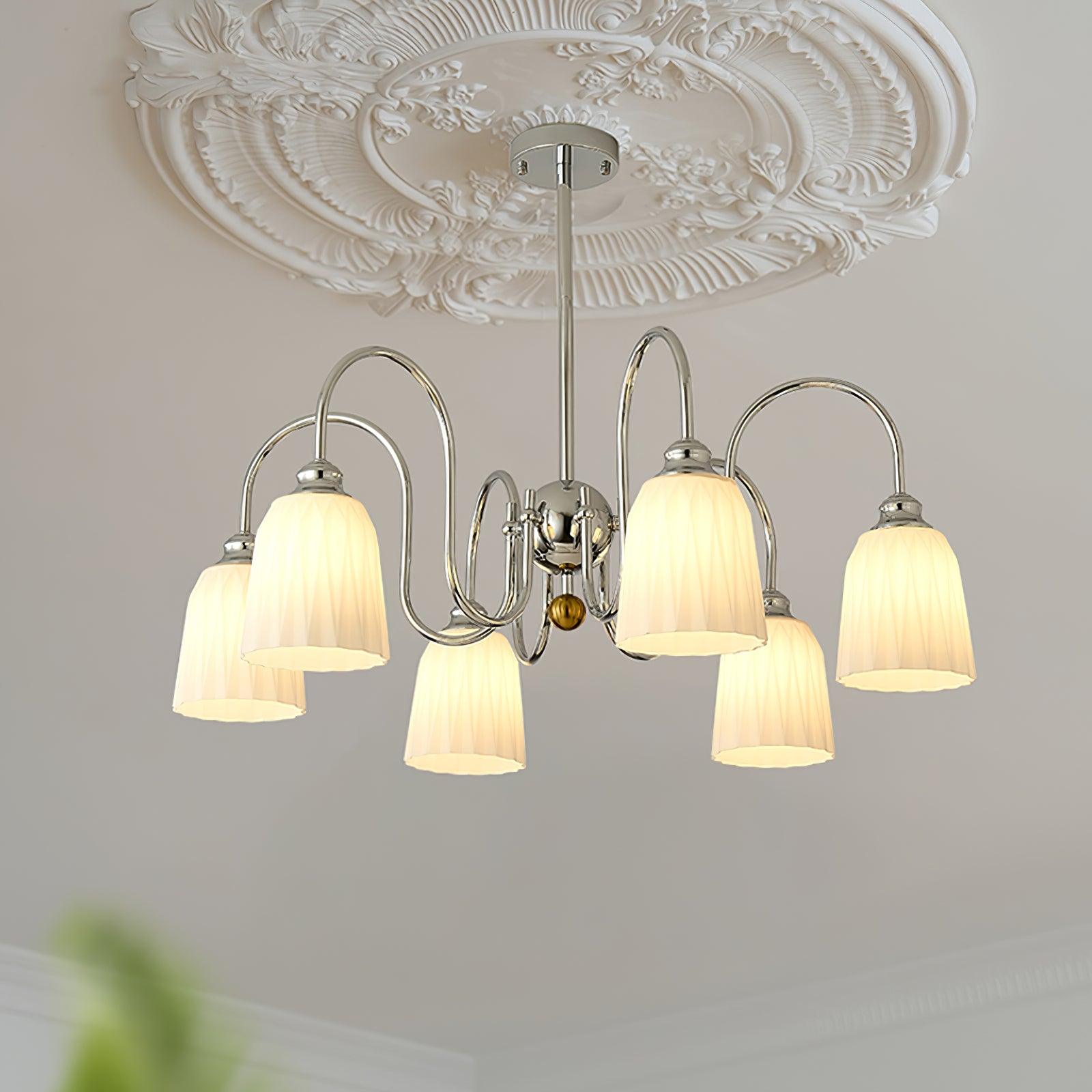 Bauhaus Pleated Chandelier - Lumpaz