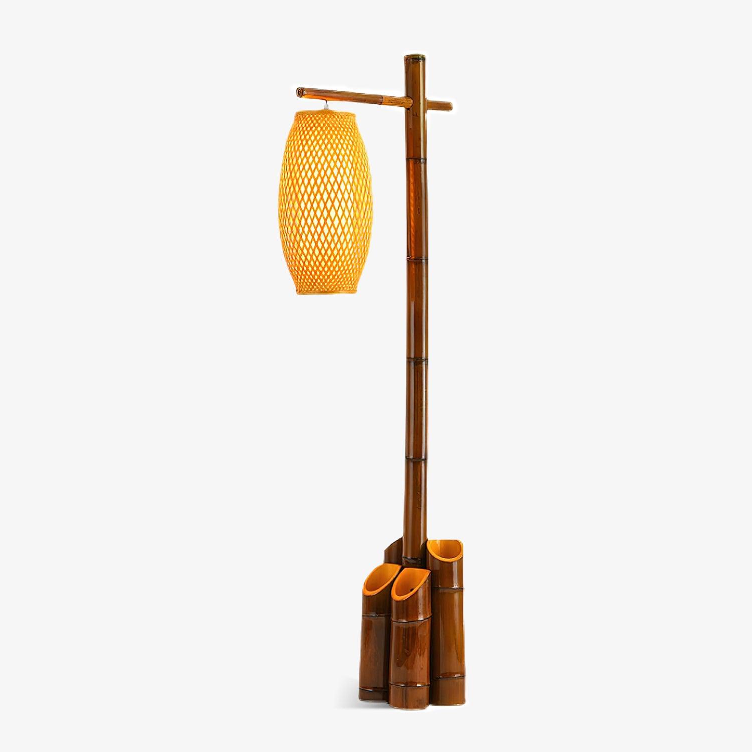 Zen Bamboo Tube Floor Lamp - Lumpaz