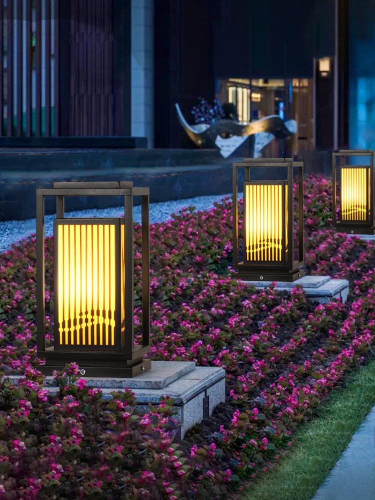 Modern Square Cage Garden Light - Lumpaz