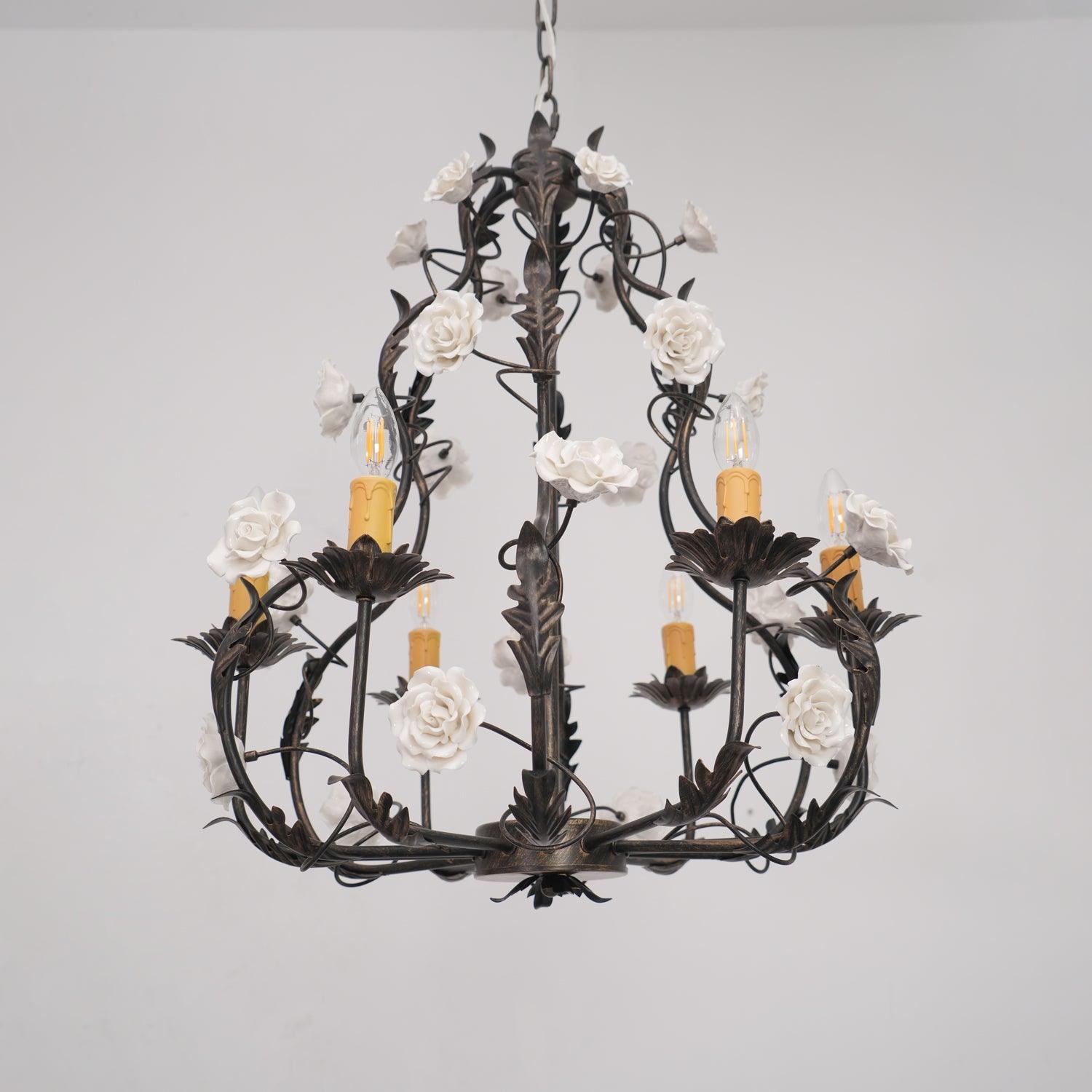 Florentine Rose Garden Chandelier - Lumpaz