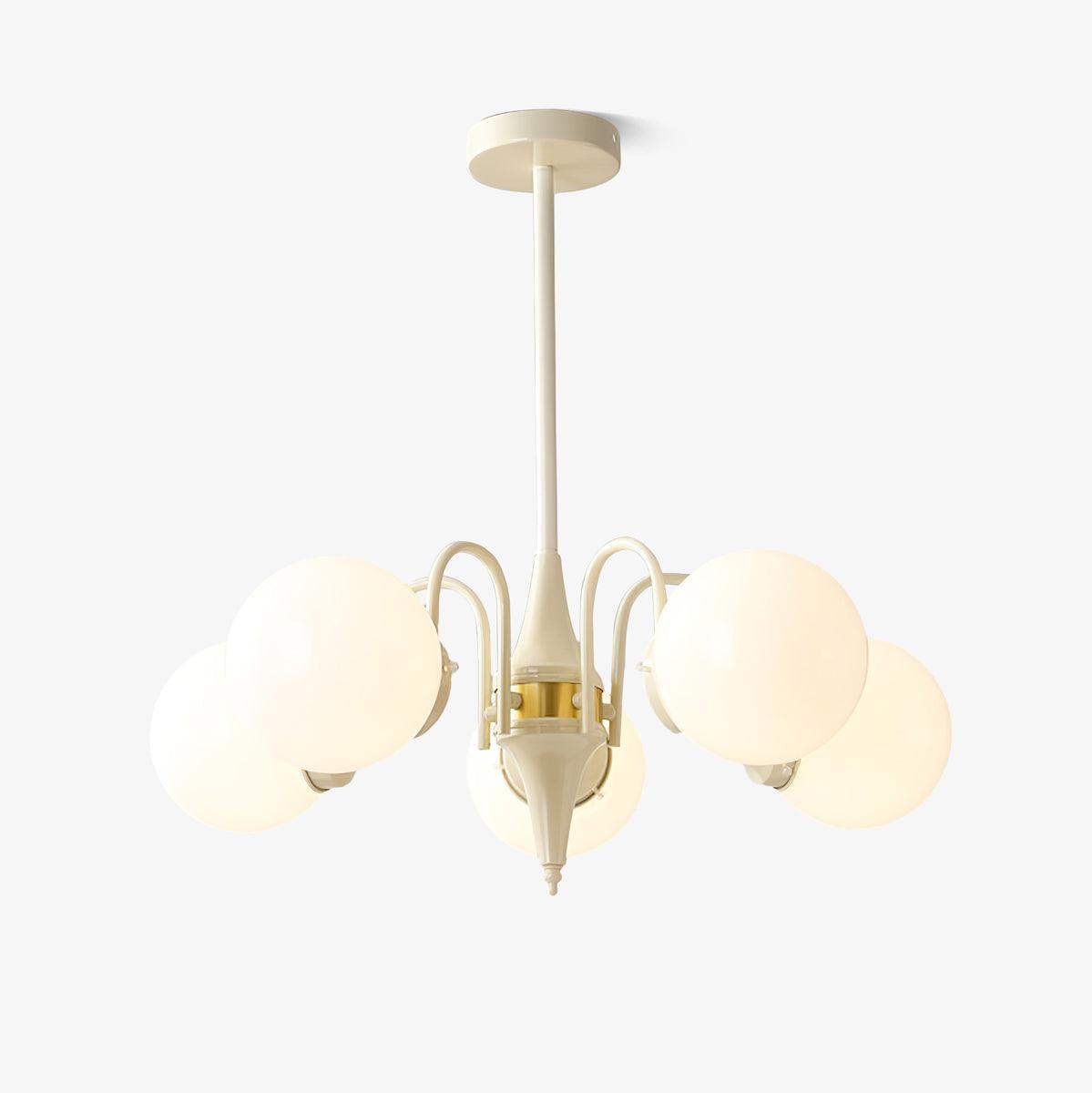 Cream Ball Chandelier - Lumpaz