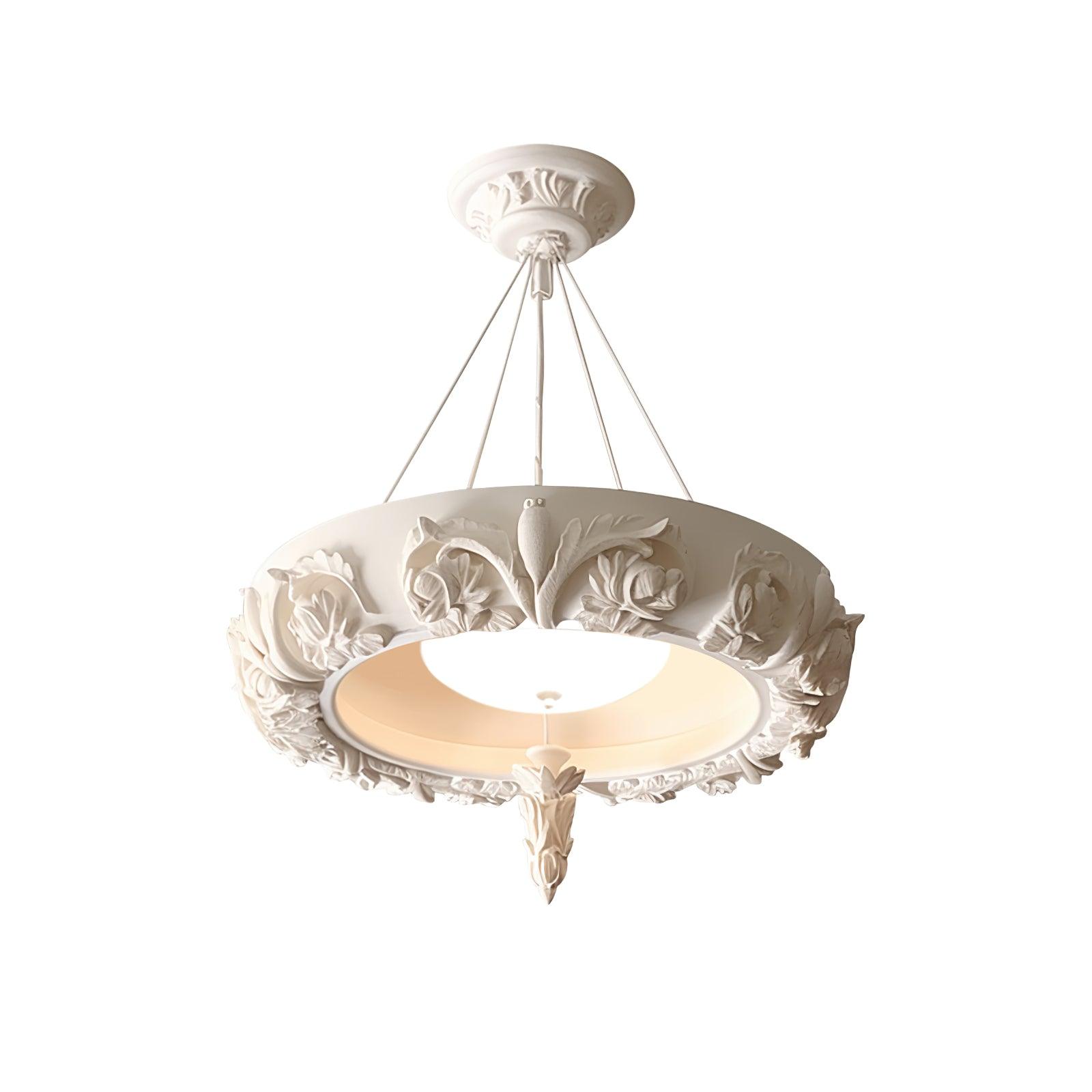 Artistic Carved Plaster Chandelier - Lumpaz