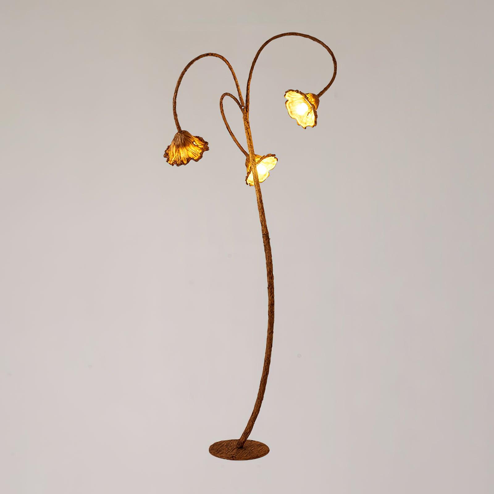 Artistic Lotus Leaf Floor Lamp - Lumpaz