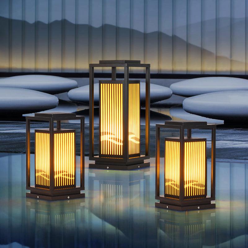 Modern Square Cage Garden Light - Lumpaz