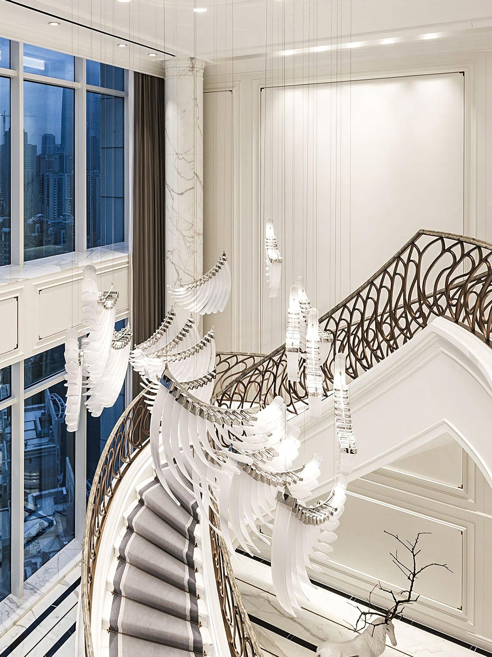 Tiered Palmette Chandelier - Lumpaz