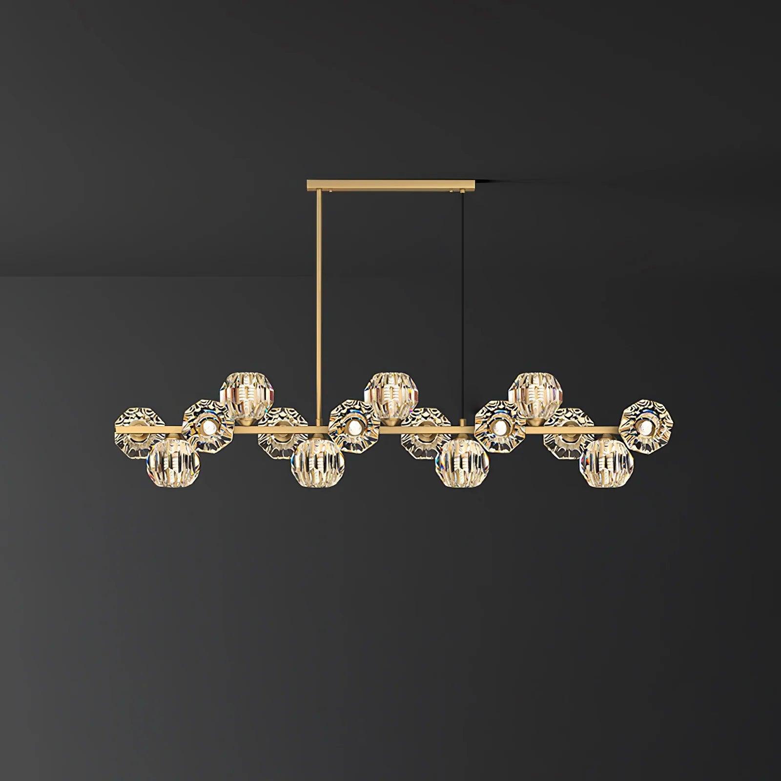 Crystal Glass Ball Chandelier - Lumpaz