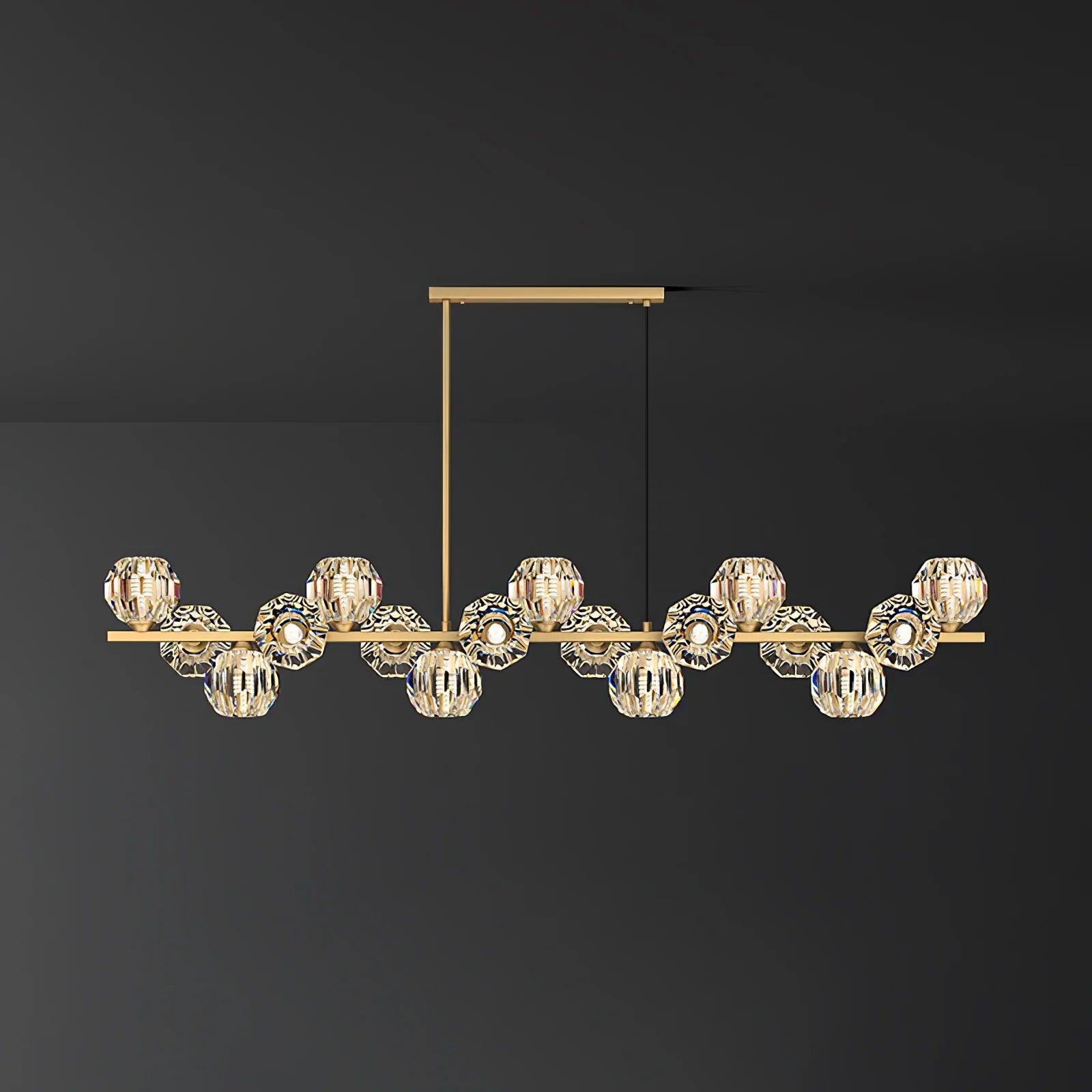 Crystal Glass Ball Chandelier - Lumpaz