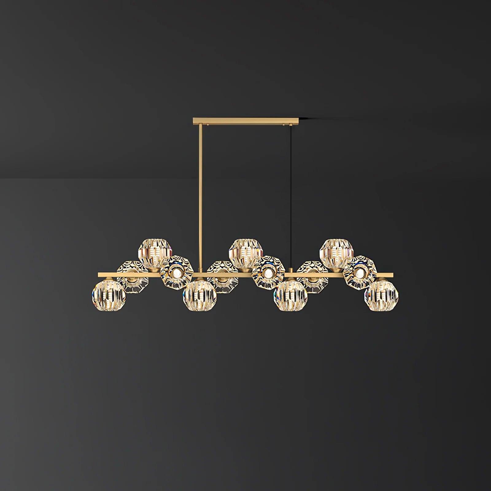 Crystal Glass Ball Chandelier - Lumpaz