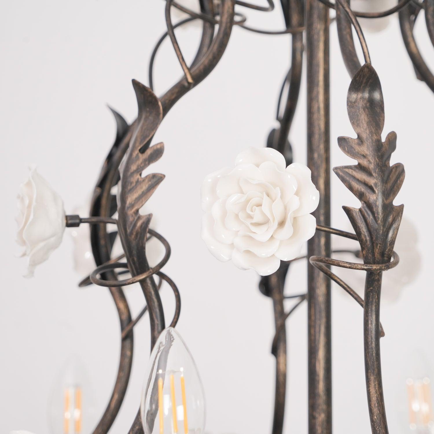 Florentine Rose Garden Chandelier - Lumpaz