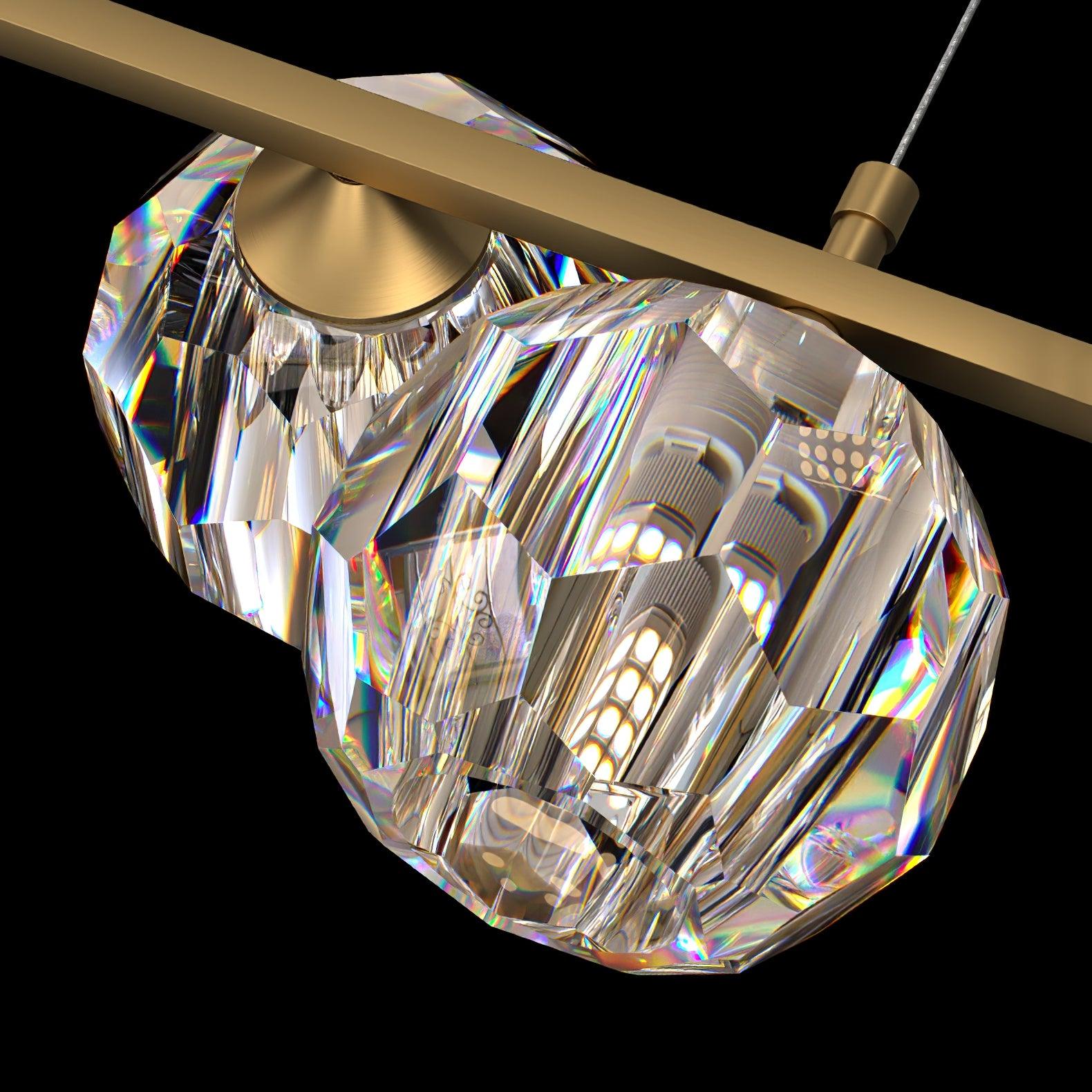Crystal Glass Ball Chandelier - Lumpaz