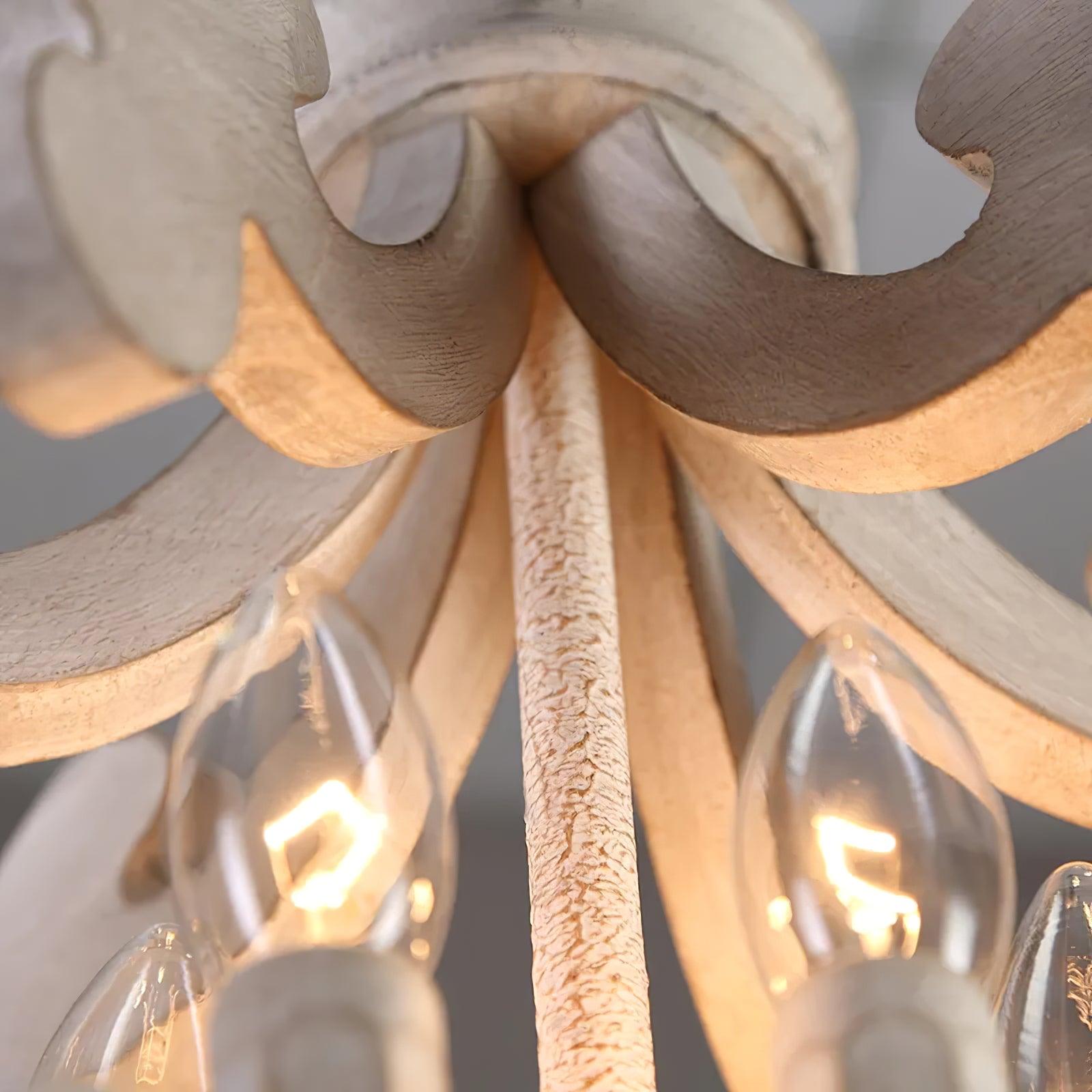 Antique White Style Chandelier - Lumpaz