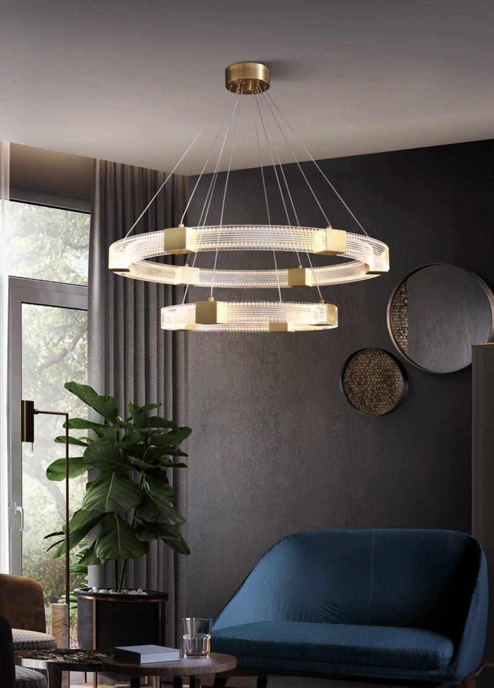 Parallel Ring LED Chandelier - Lumpaz