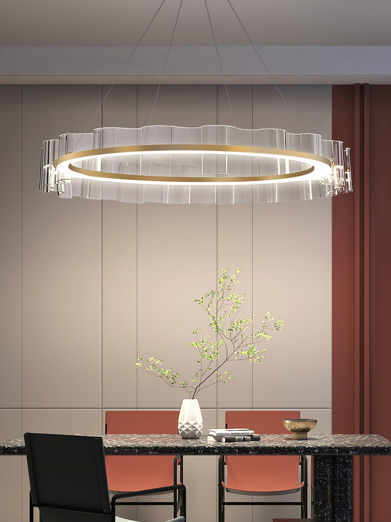 Water Wave Glass Chandelier - Lumpaz